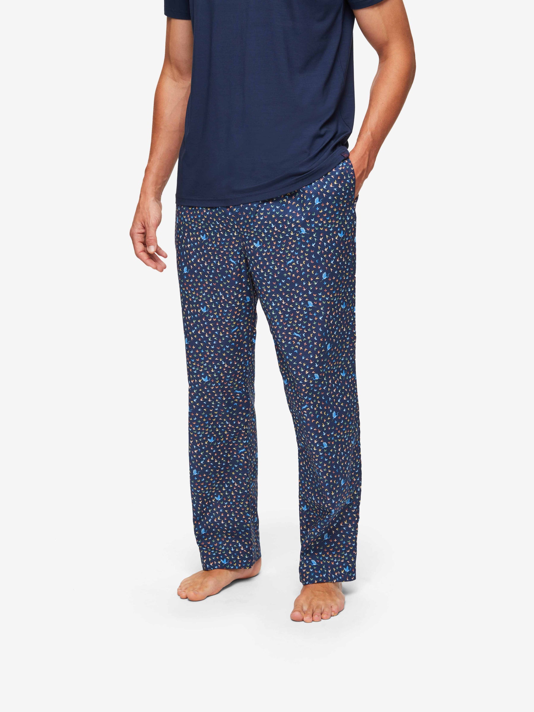 Men's Lounge Trousers Ledbury 58 Cotton Batiste Multi