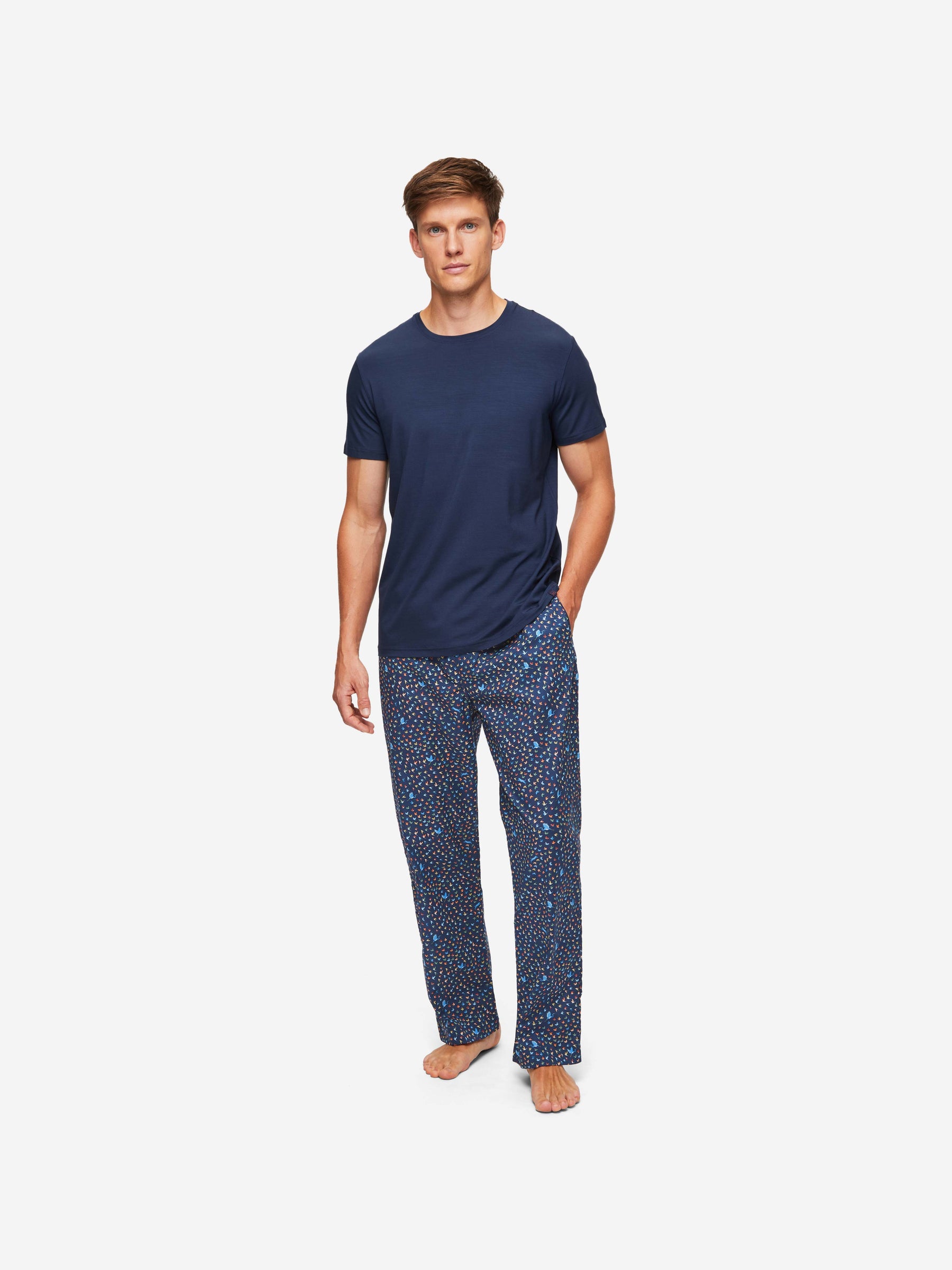 Men's Lounge Trousers Ledbury 58 Cotton Batiste Multi