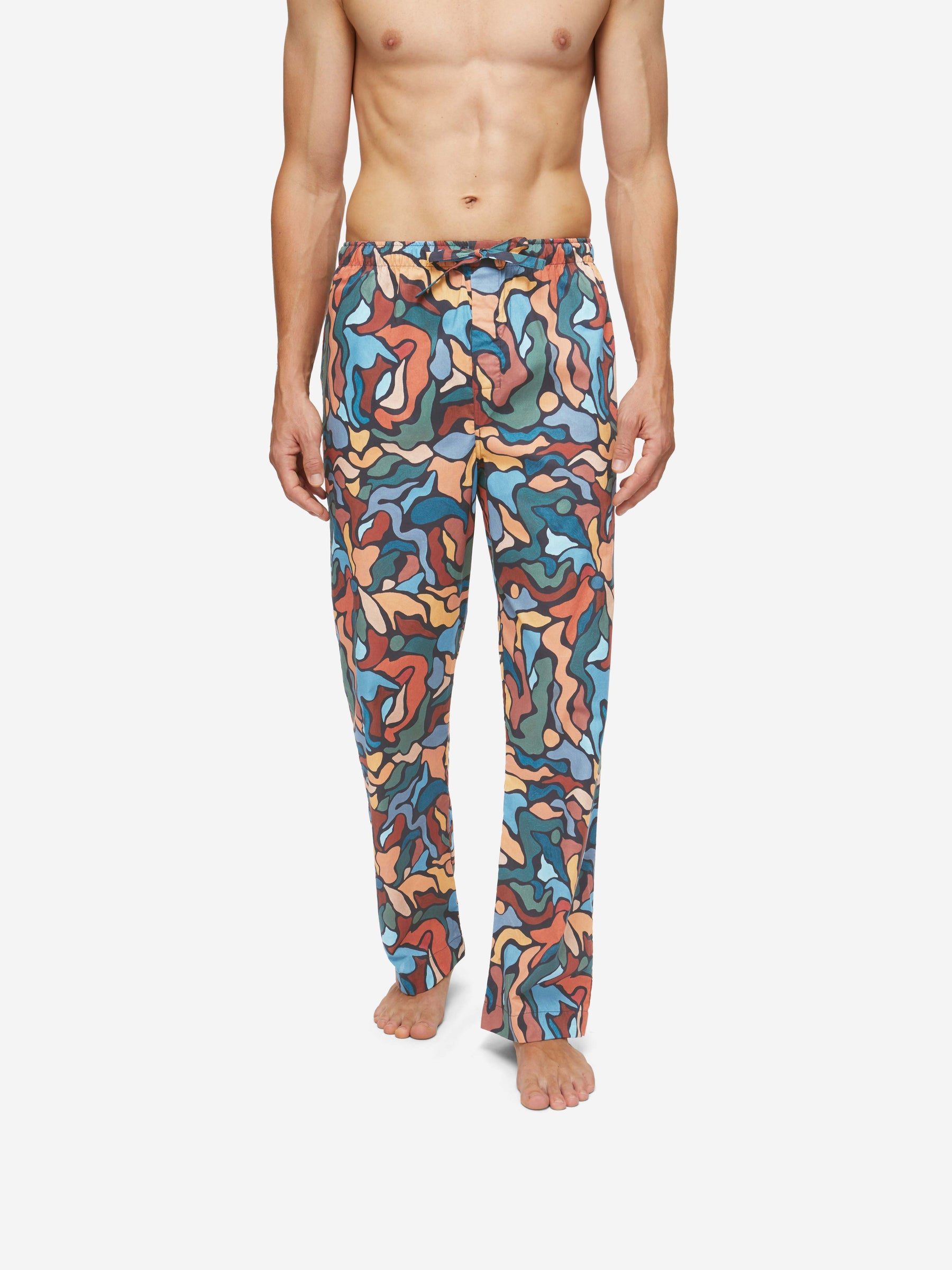 Men's Lounge Trousers Ledbury 61 Cotton Batiste Multi