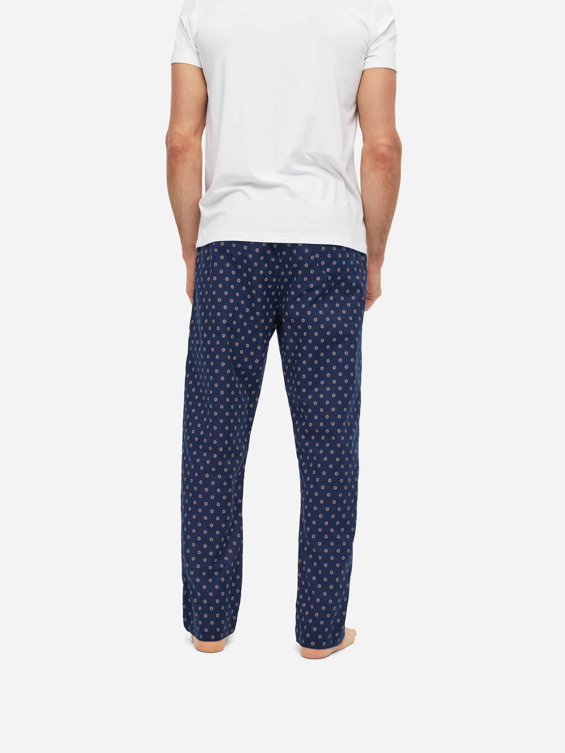 Men's Lounge Trousers Nelson 90 Cotton Batiste Navy