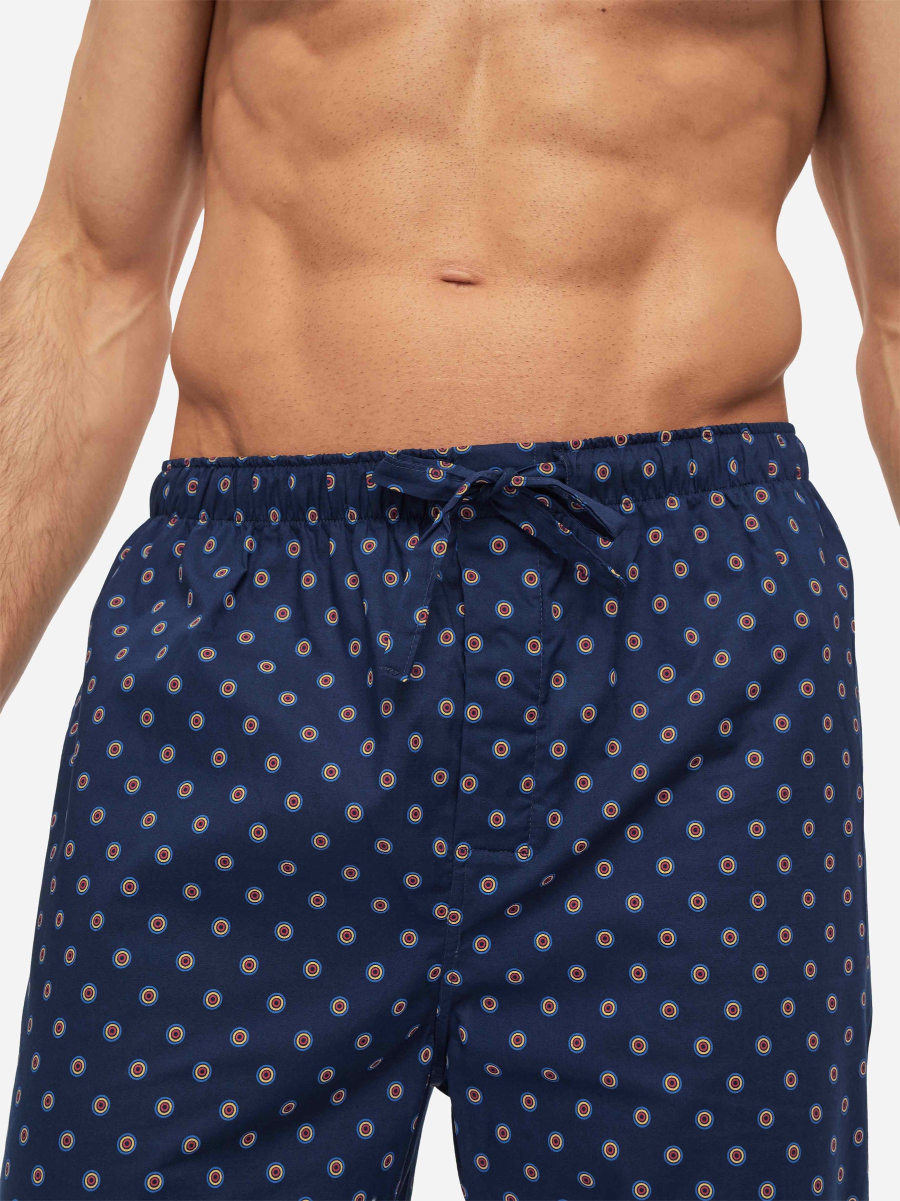 Men's Lounge Trousers Nelson 90 Cotton Batiste Navy
