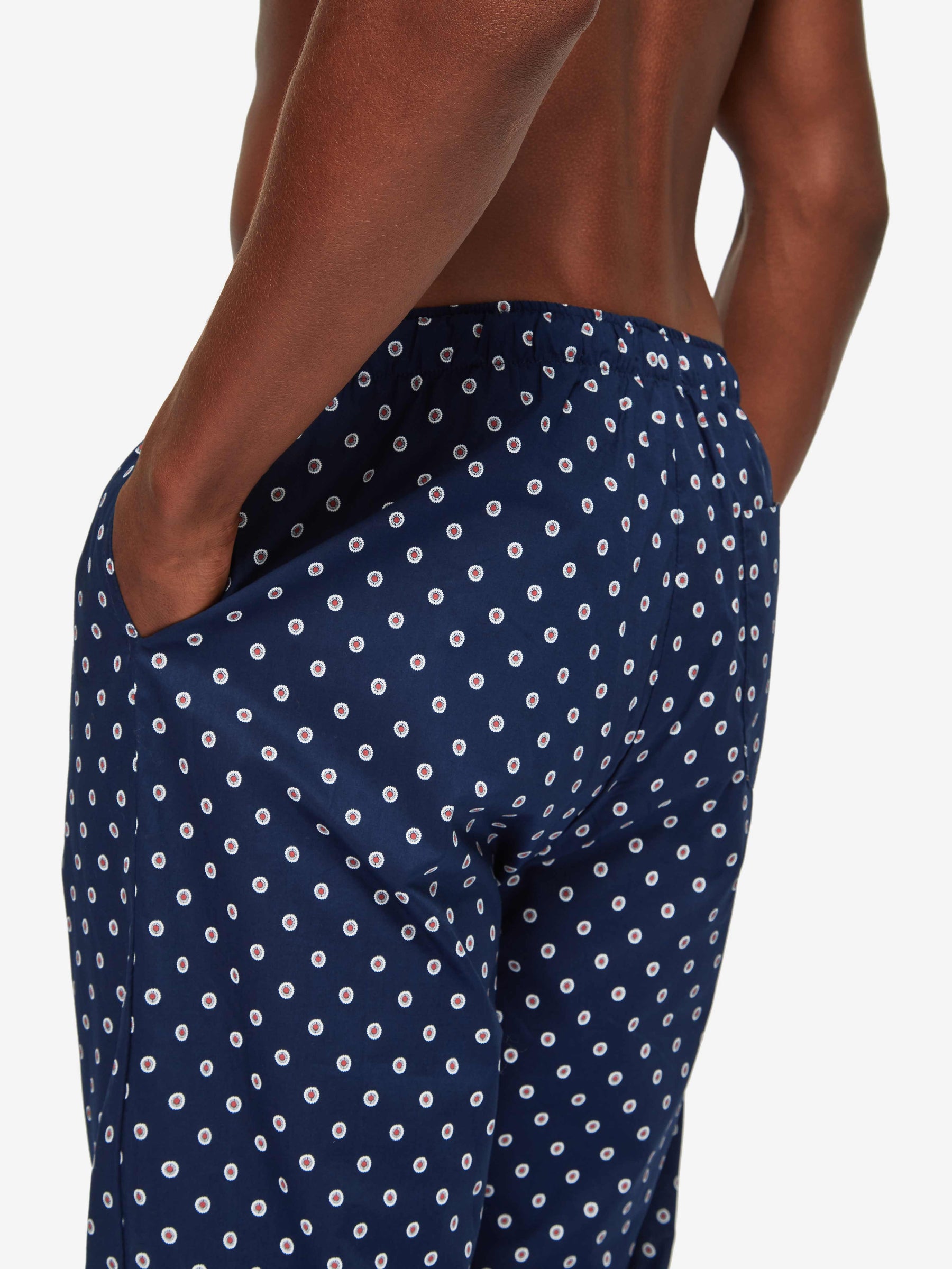 Men's Lounge Trousers Nelson 93 Cotton Batiste Navy