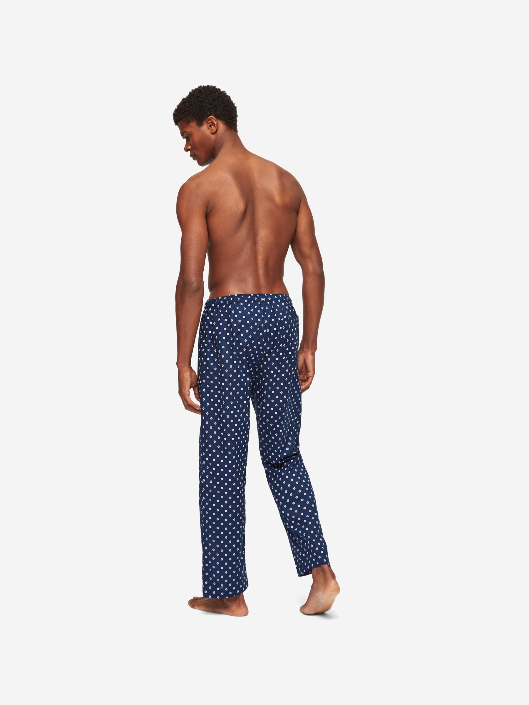 Men's Lounge Trousers Nelson 93 Cotton Batiste Navy