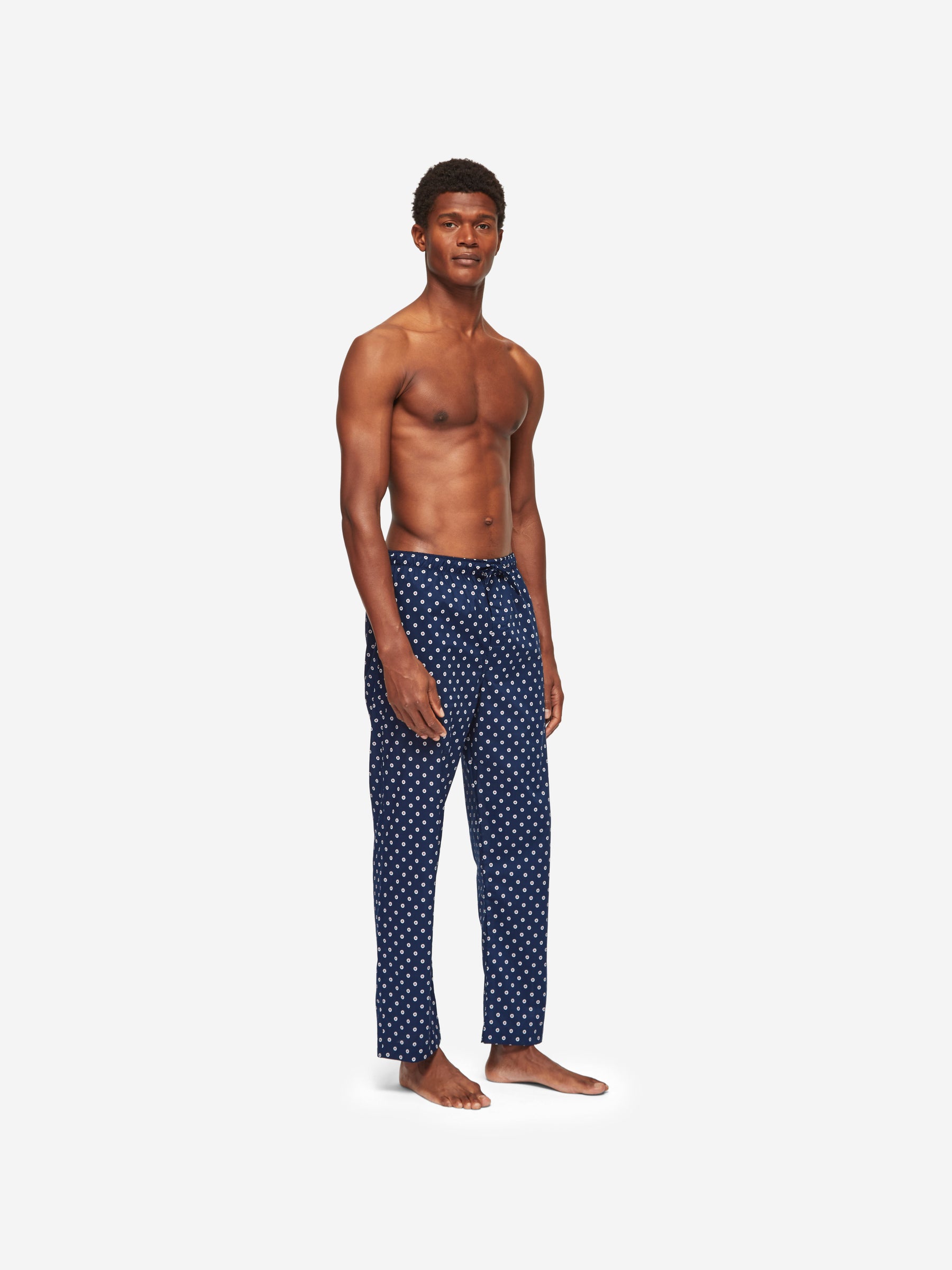 Men's Lounge Trousers Nelson 93 Cotton Batiste Navy