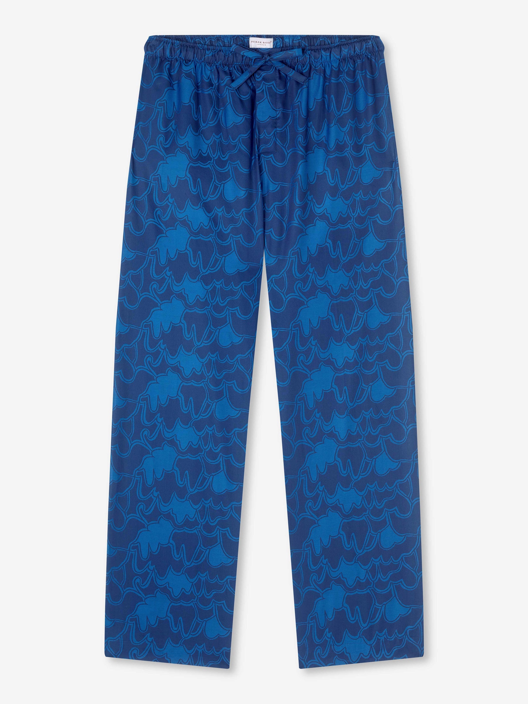 Men's Lounge Trousers Paris 23 Cotton Jacquard Navy