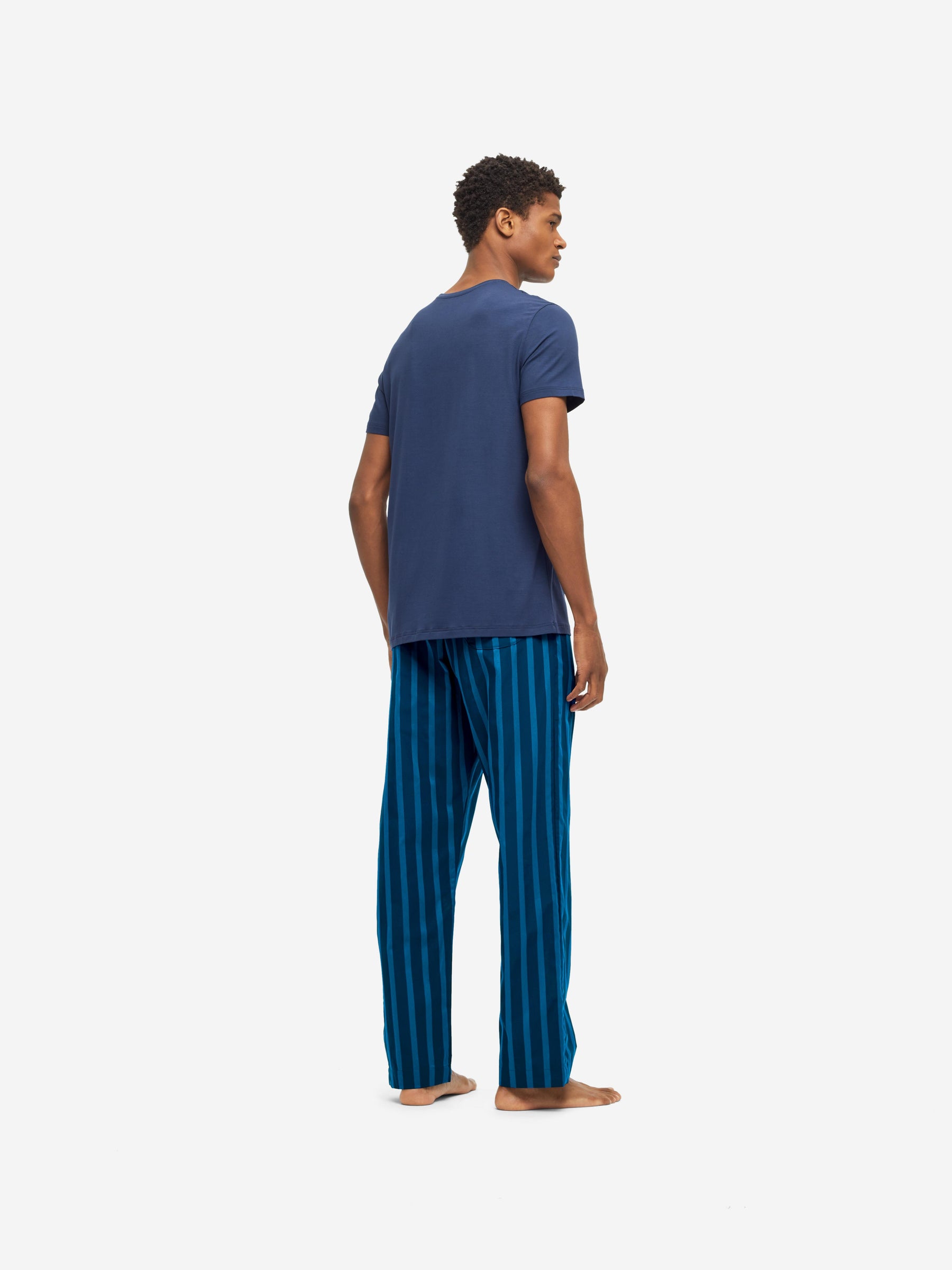 Men's Lounge Trousers Royal 218 Cotton Navy