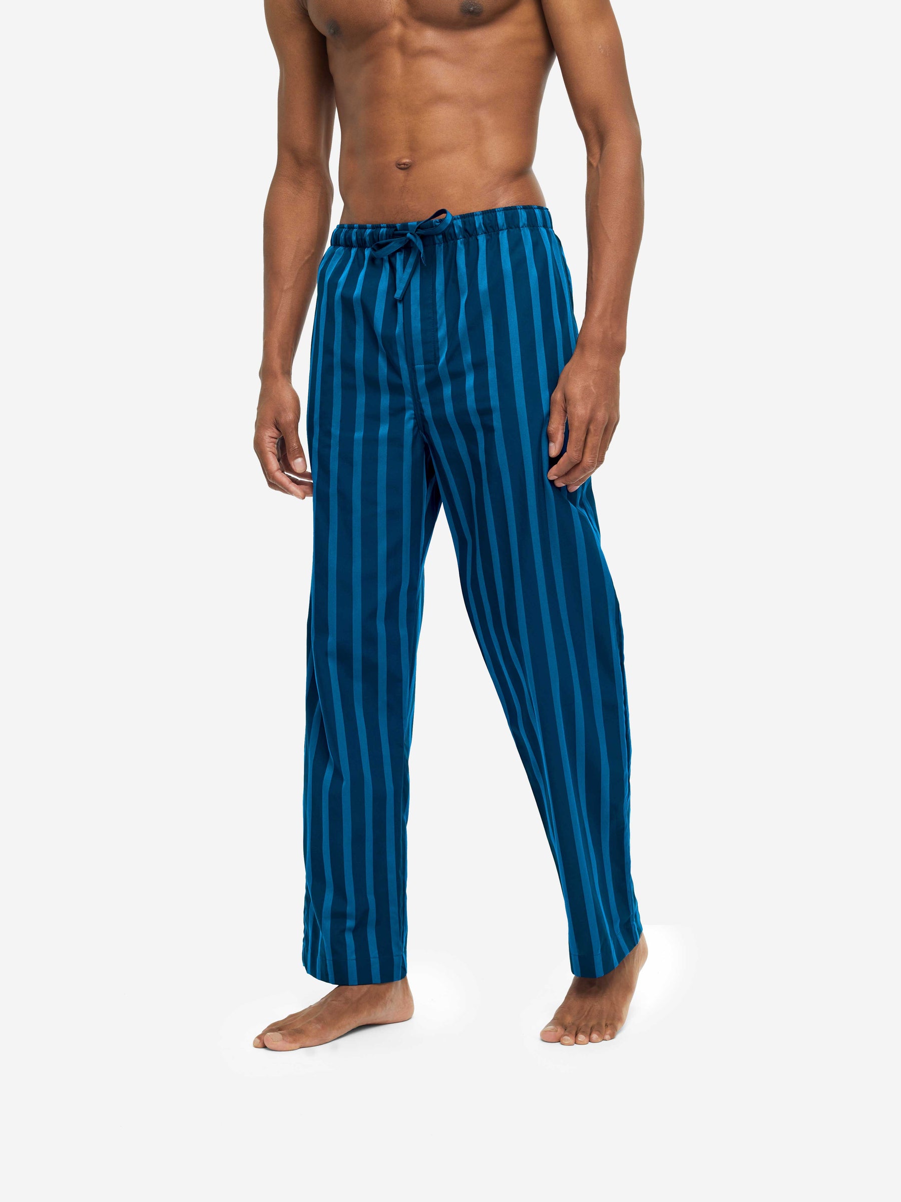 Men's Lounge Trousers Royal 218 Cotton Navy