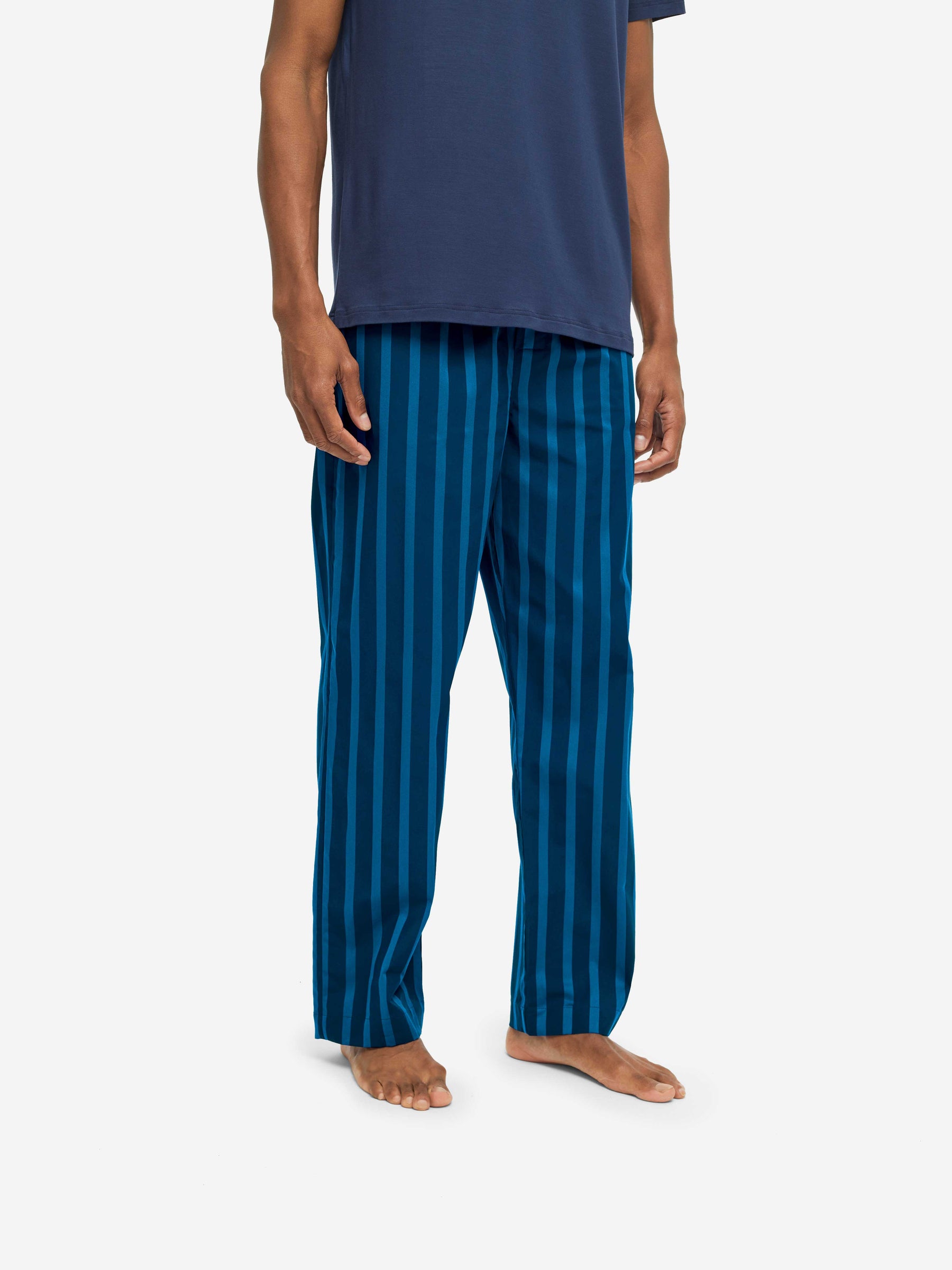 Men's Lounge Trousers Royal 218 Cotton Navy