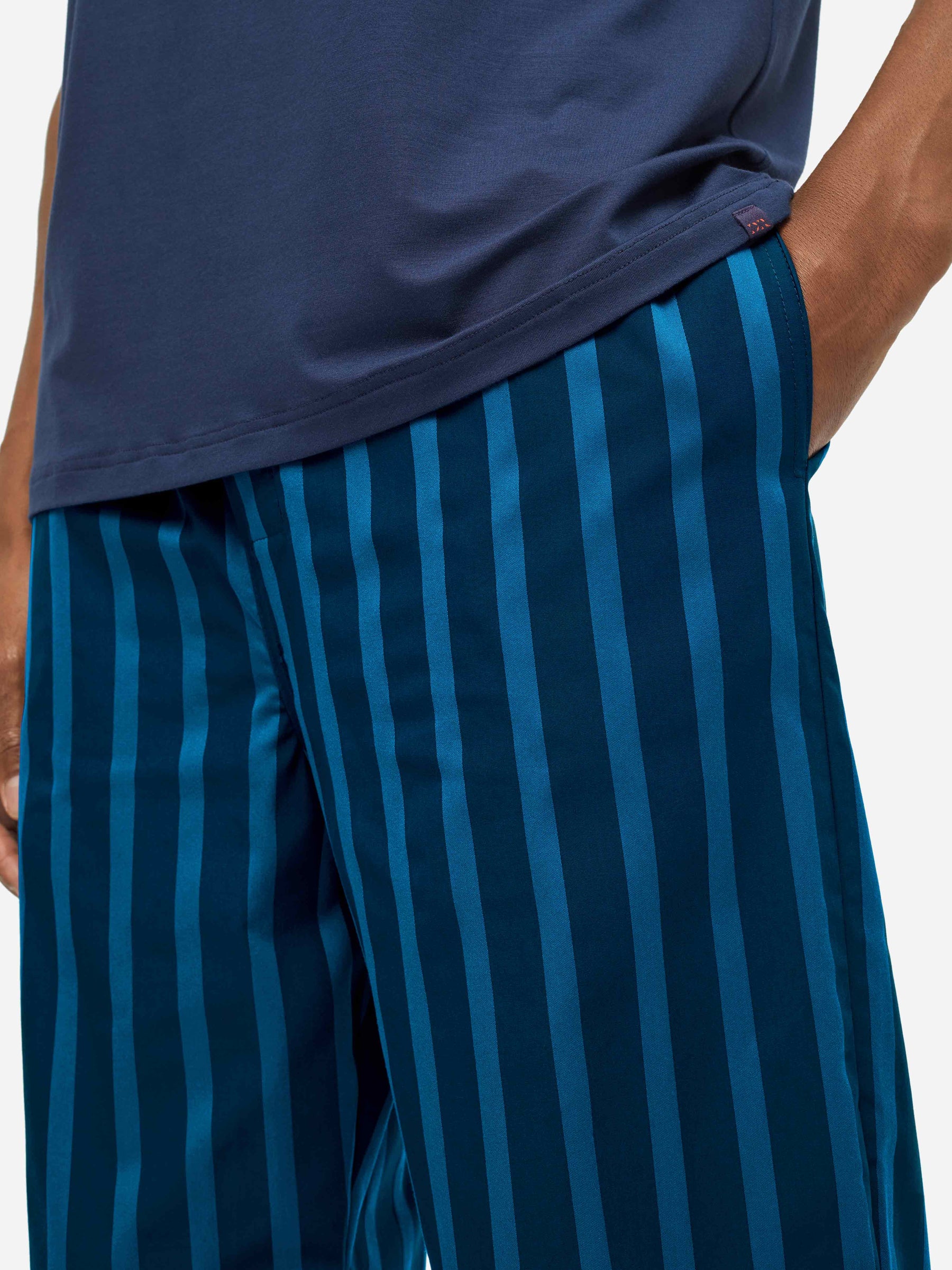 Men's Lounge Trousers Royal 218 Cotton Navy