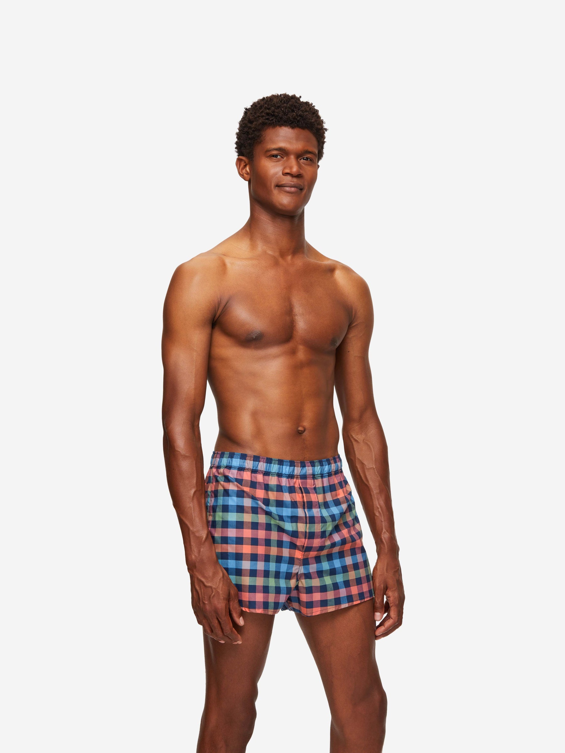 Men's Modern Fit Boxers Barker 34 Cotton Multi