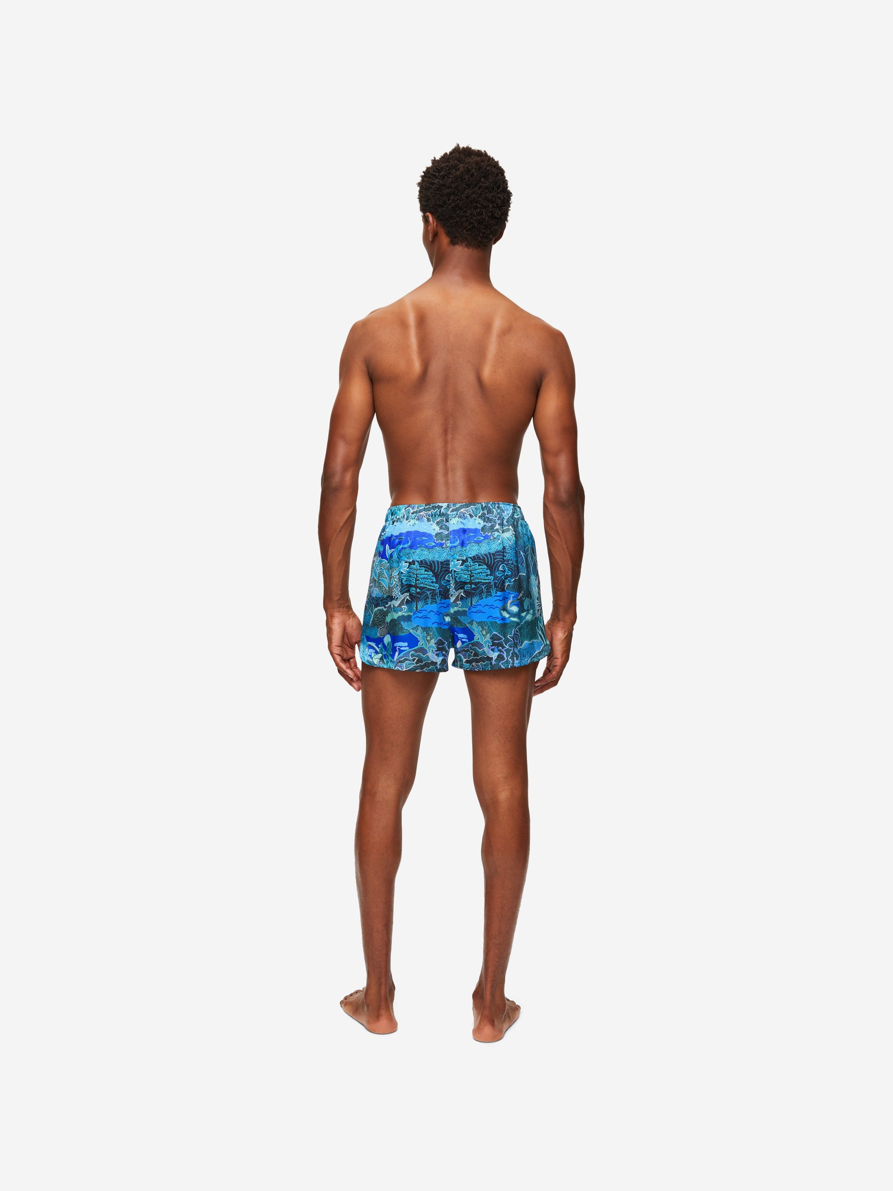 Men's Modern Fit Boxers Brindisi 86 Silk Satin Multi