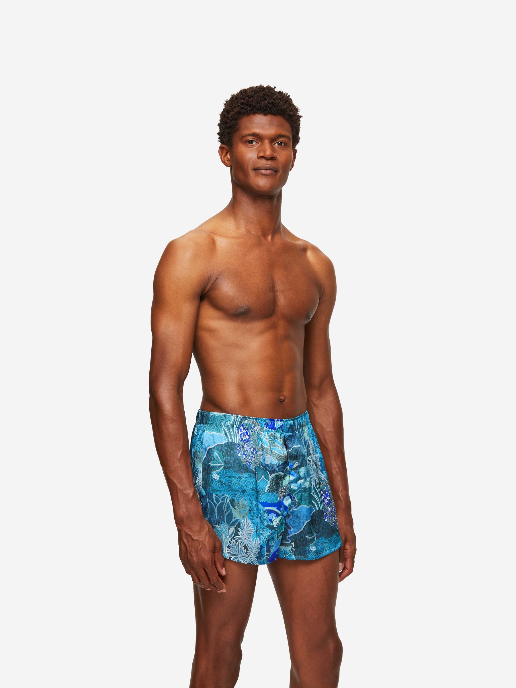 Men's Modern Fit Boxers Brindisi 86 Silk Satin Multi
