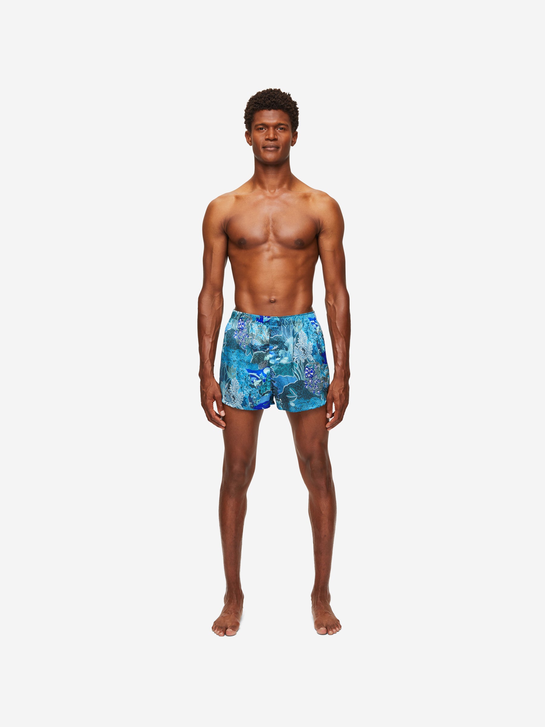 Men's Modern Fit Boxers Brindisi 86 Silk Satin Multi