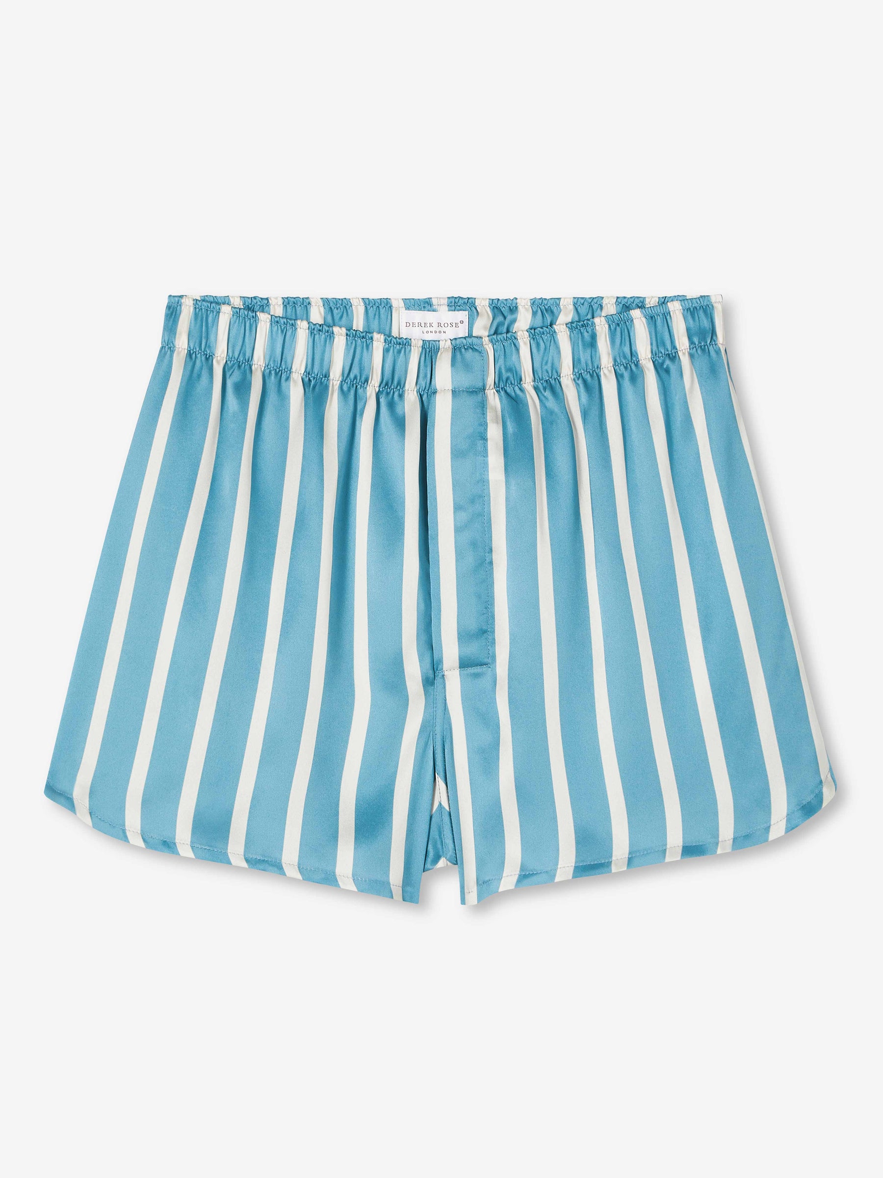 Men's Modern Fit Boxers Brindisi 88 Silk Satin Blue