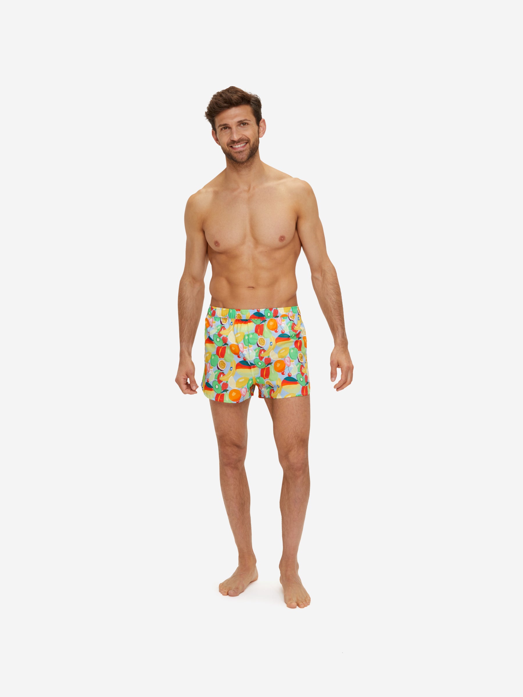 Men's Modern Fit Boxers Ledbury 49 Cotton Batiste Multi