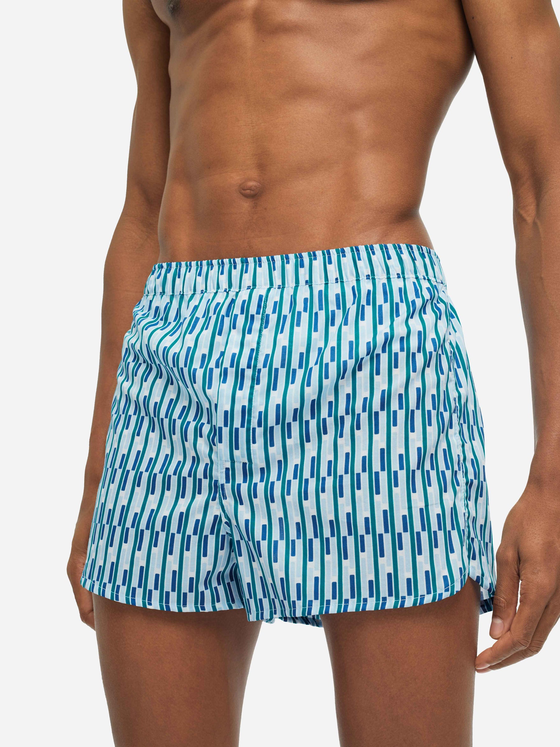 Men's Modern Fit Boxers Ledbury 53 Cotton Batiste Multi