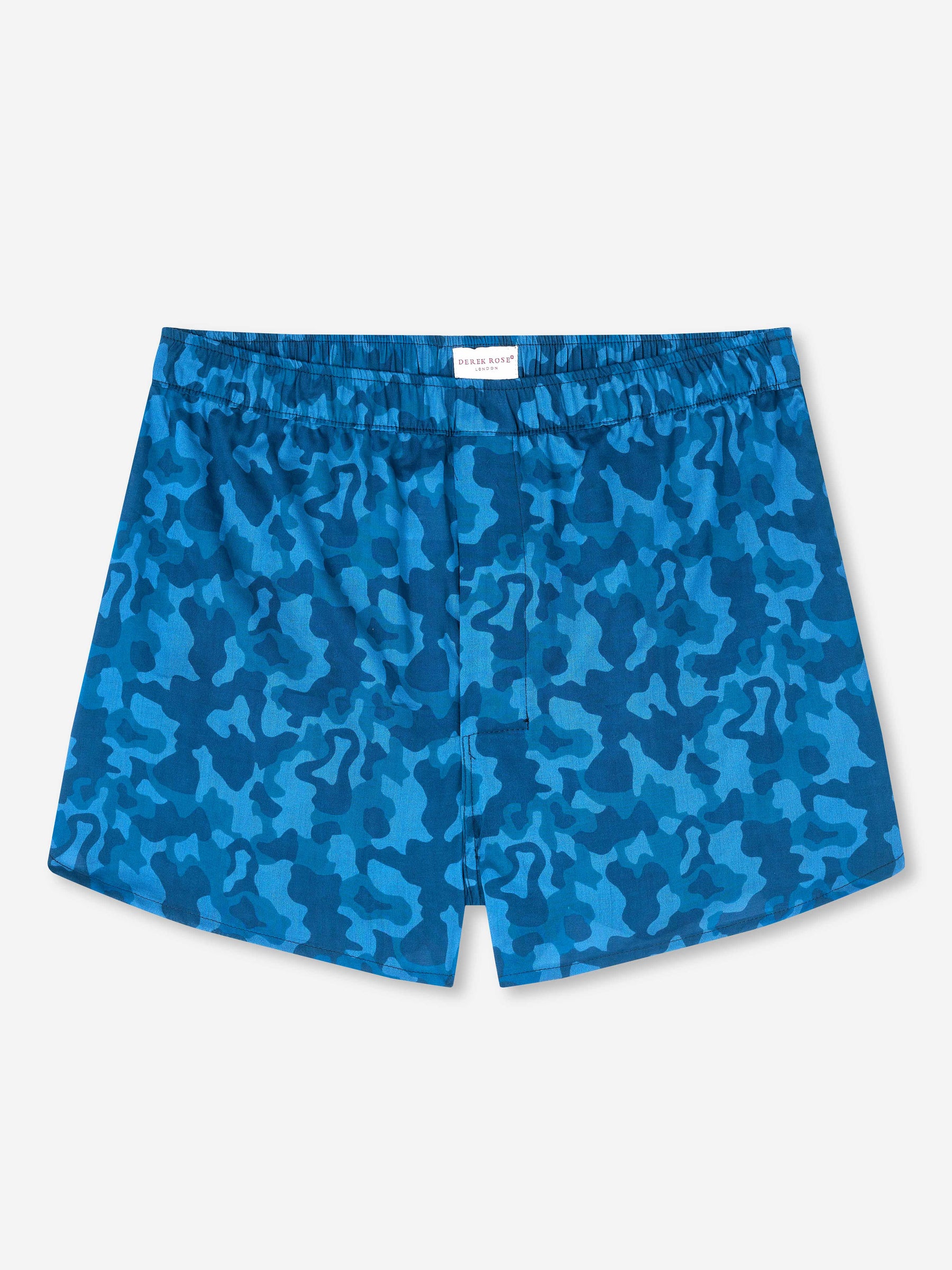 Men's Modern Fit Boxers Ledbury 55 Cotton Batiste Blue