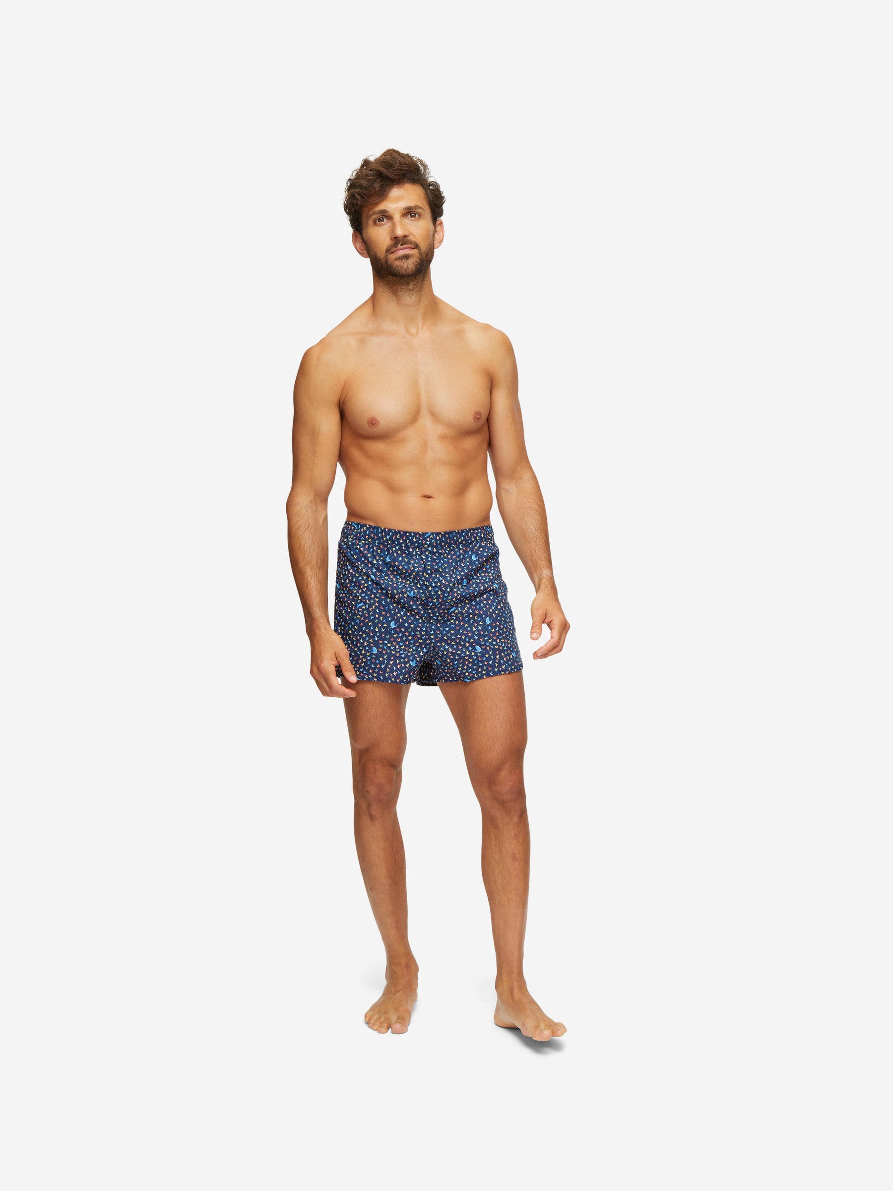 Men's Modern Fit Boxers Ledbury 58 Cotton Batiste Multi
