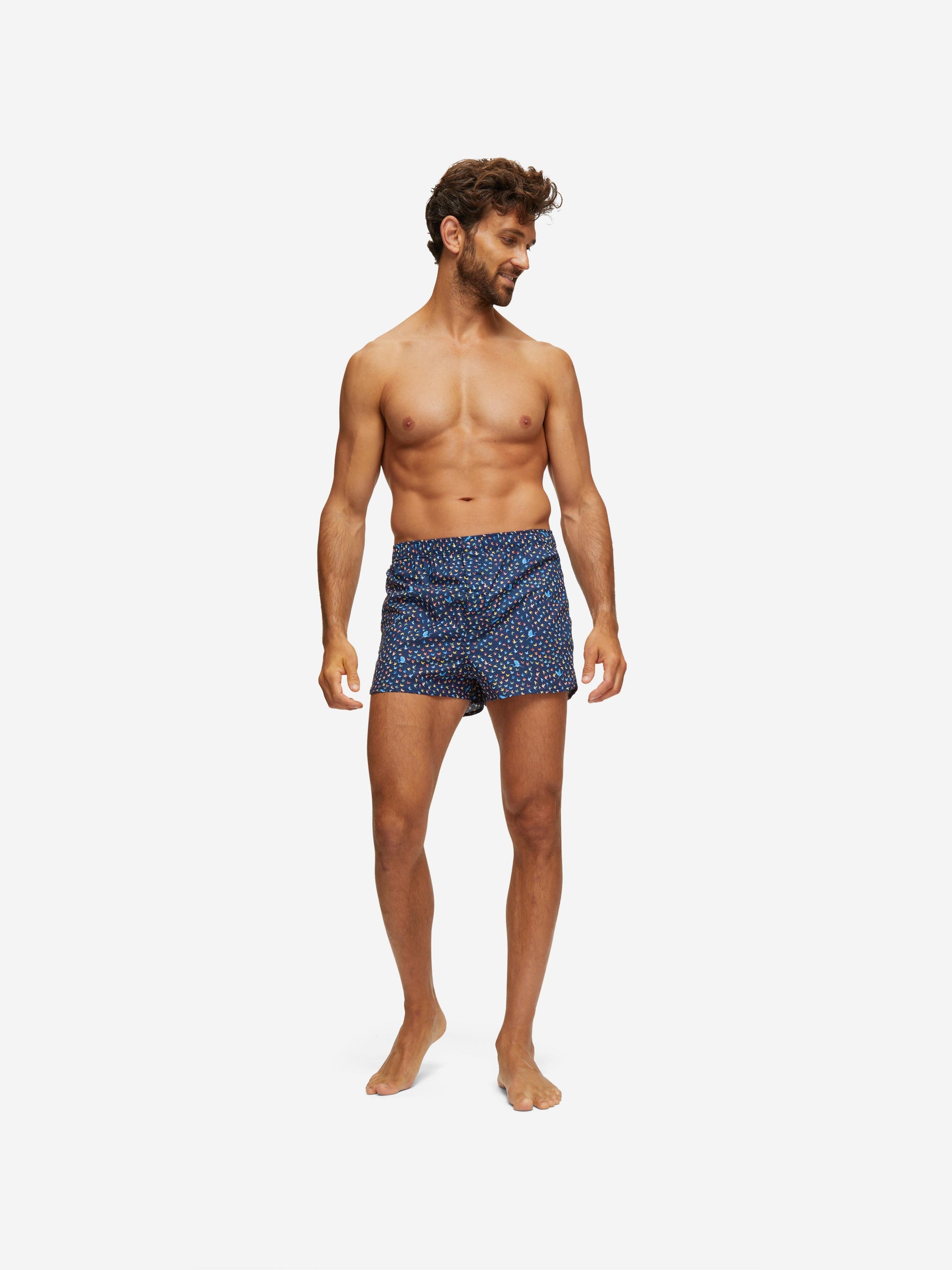 Men's Modern Fit Boxers Ledbury 58 Cotton Batiste Multi