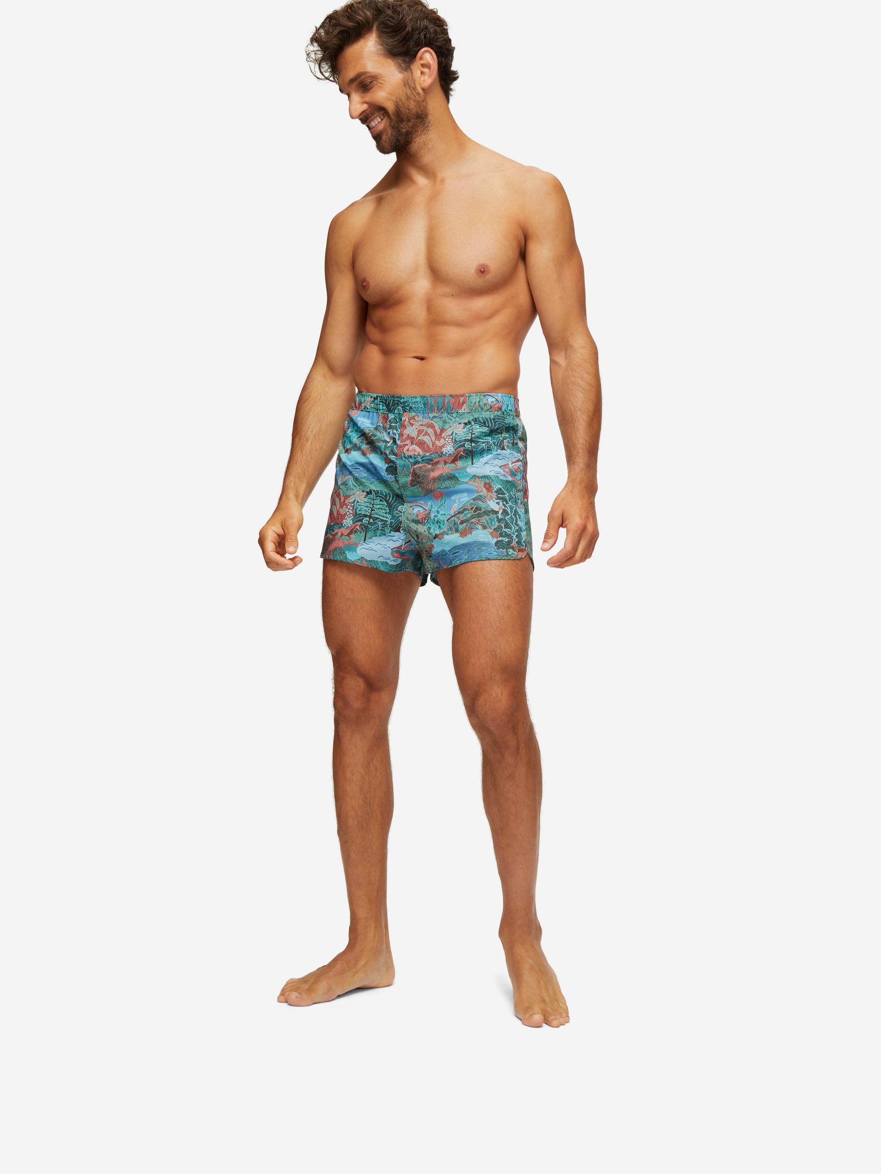 Men's Modern Fit Boxers Ledbury 59 Cotton Batiste Multi