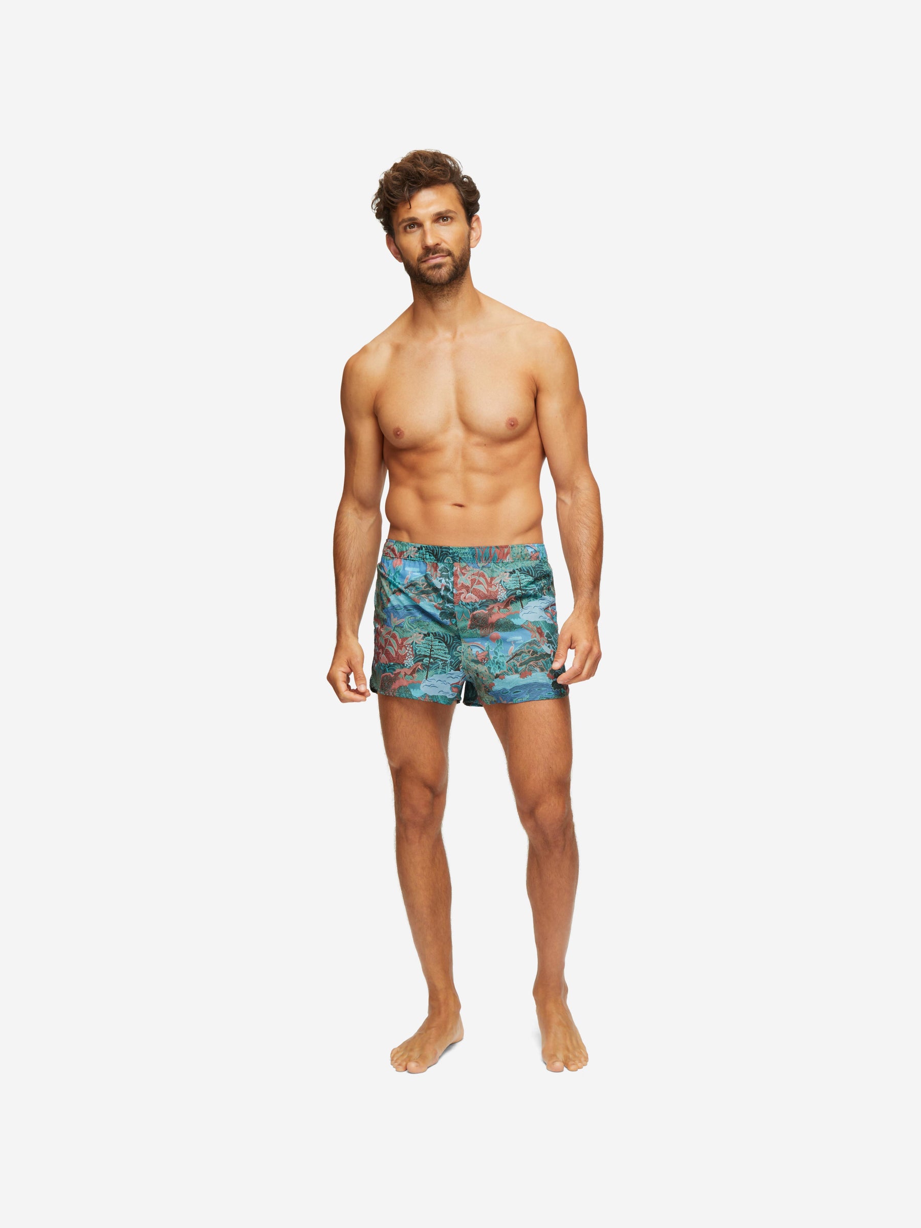 Men's Modern Fit Boxers Ledbury 59 Cotton Batiste Multi