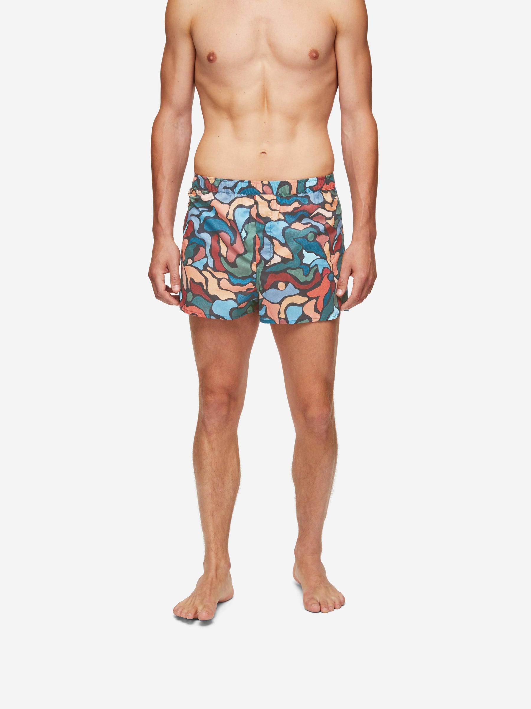 Men's Modern Fit Boxers Ledbury 61 Cotton Batiste Multi
