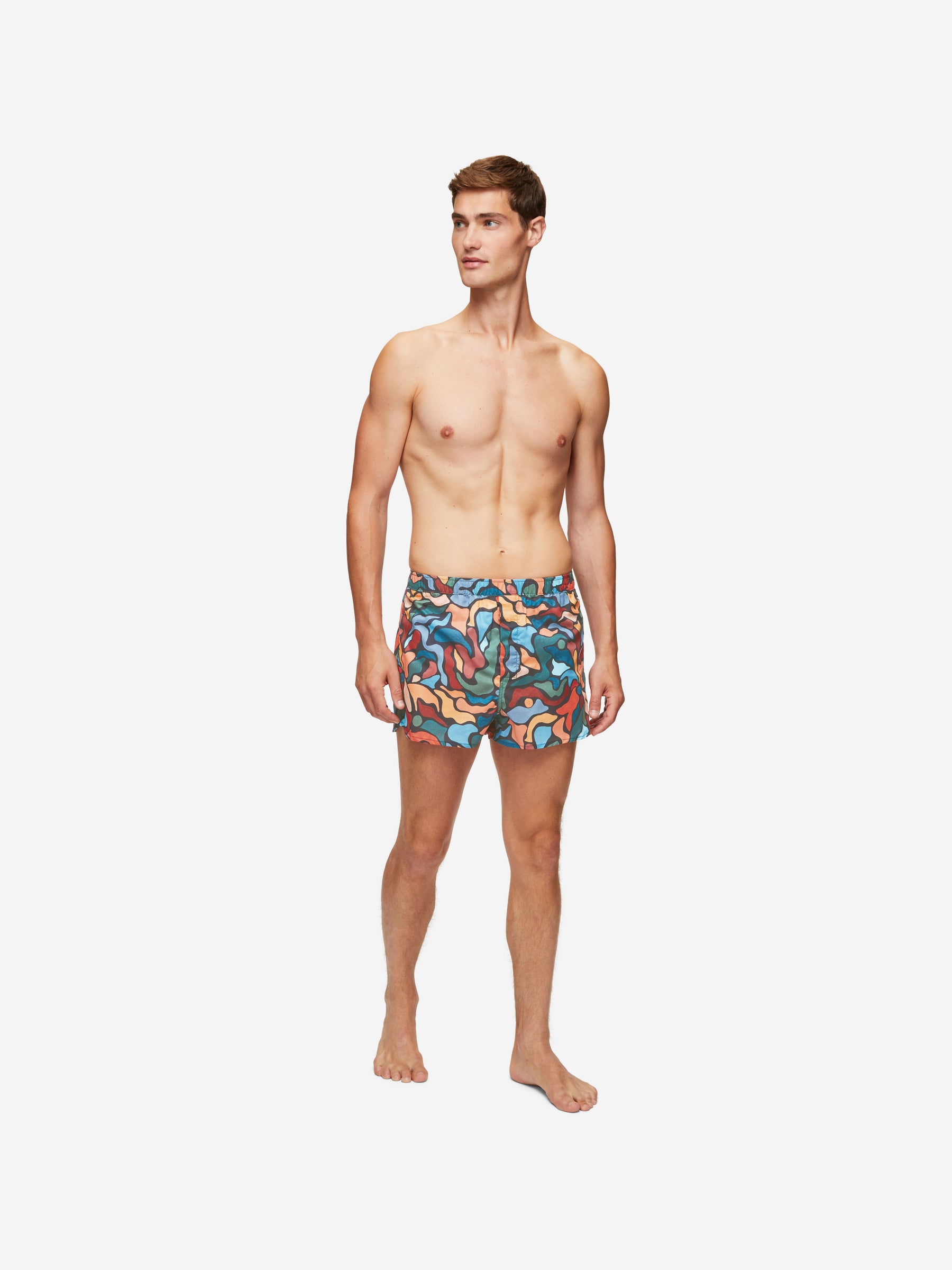 Men's Modern Fit Boxers Ledbury 61 Cotton Batiste Multi