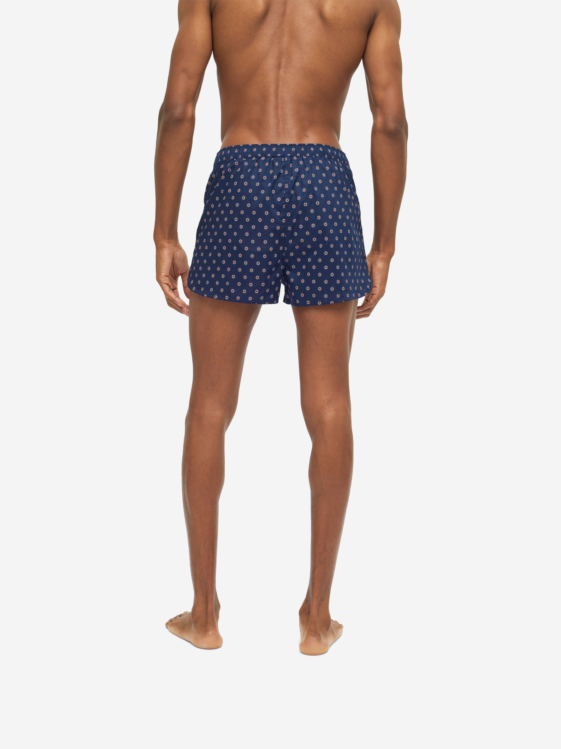 Men's Modern Fit Boxers Nelson 90 Cotton Batiste Navy