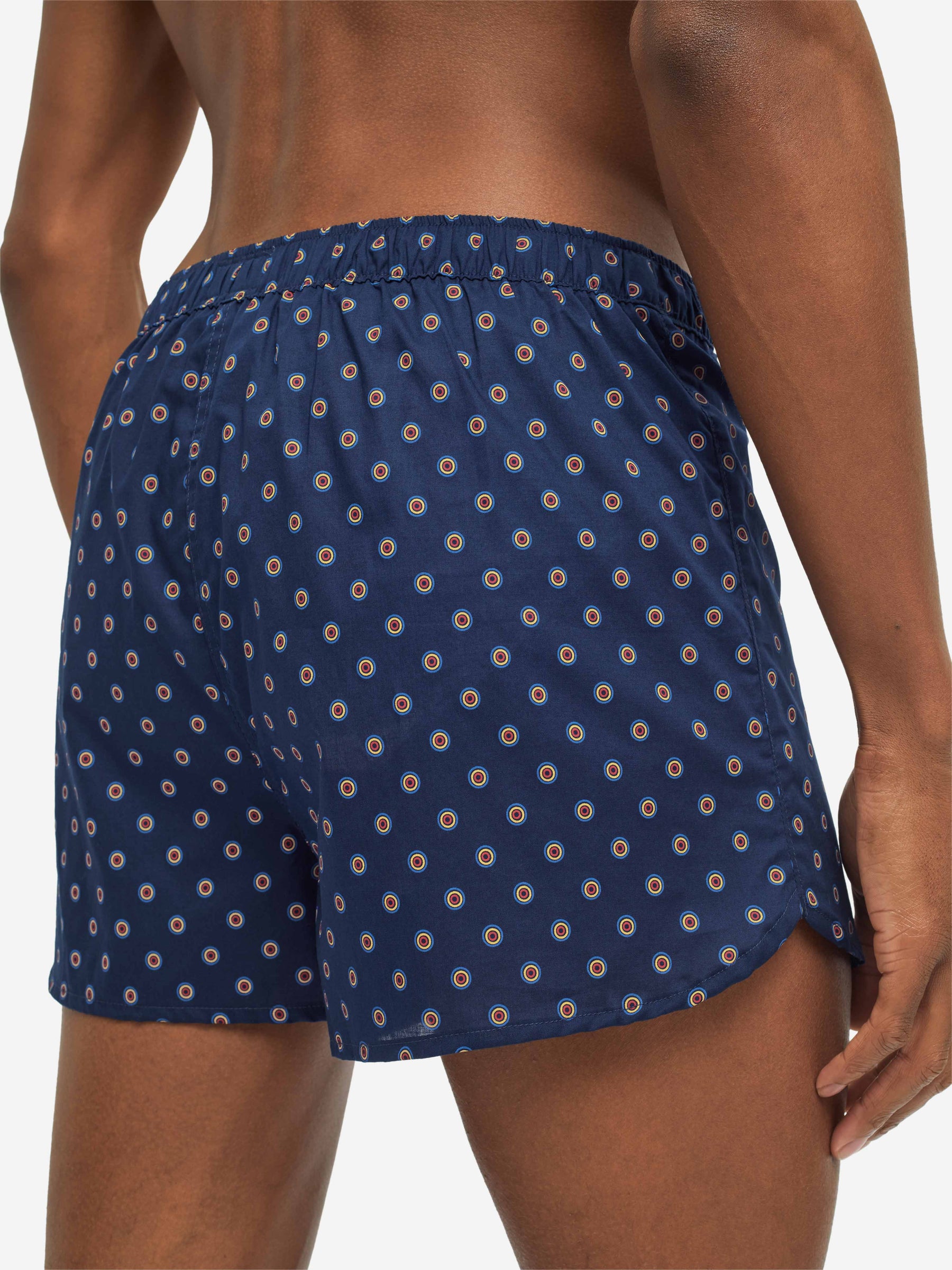 Men's Modern Fit Boxers Nelson 90 Cotton Batiste Navy