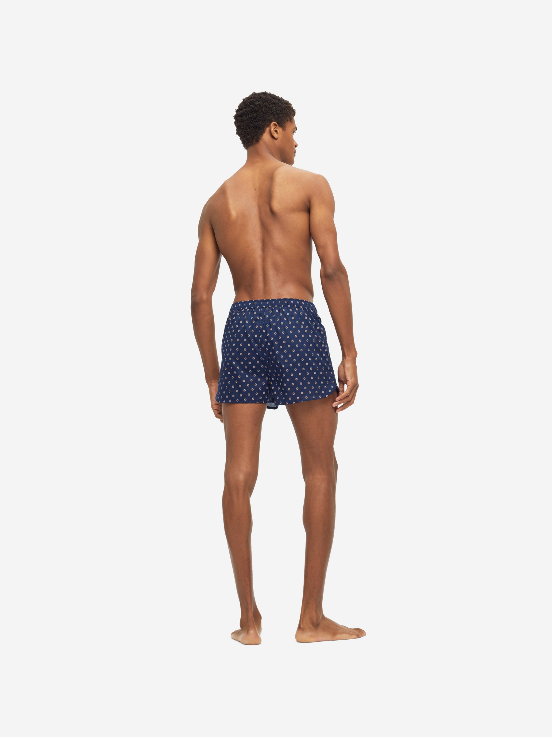 Men's Modern Fit Boxers Nelson 90 Cotton Batiste Navy
