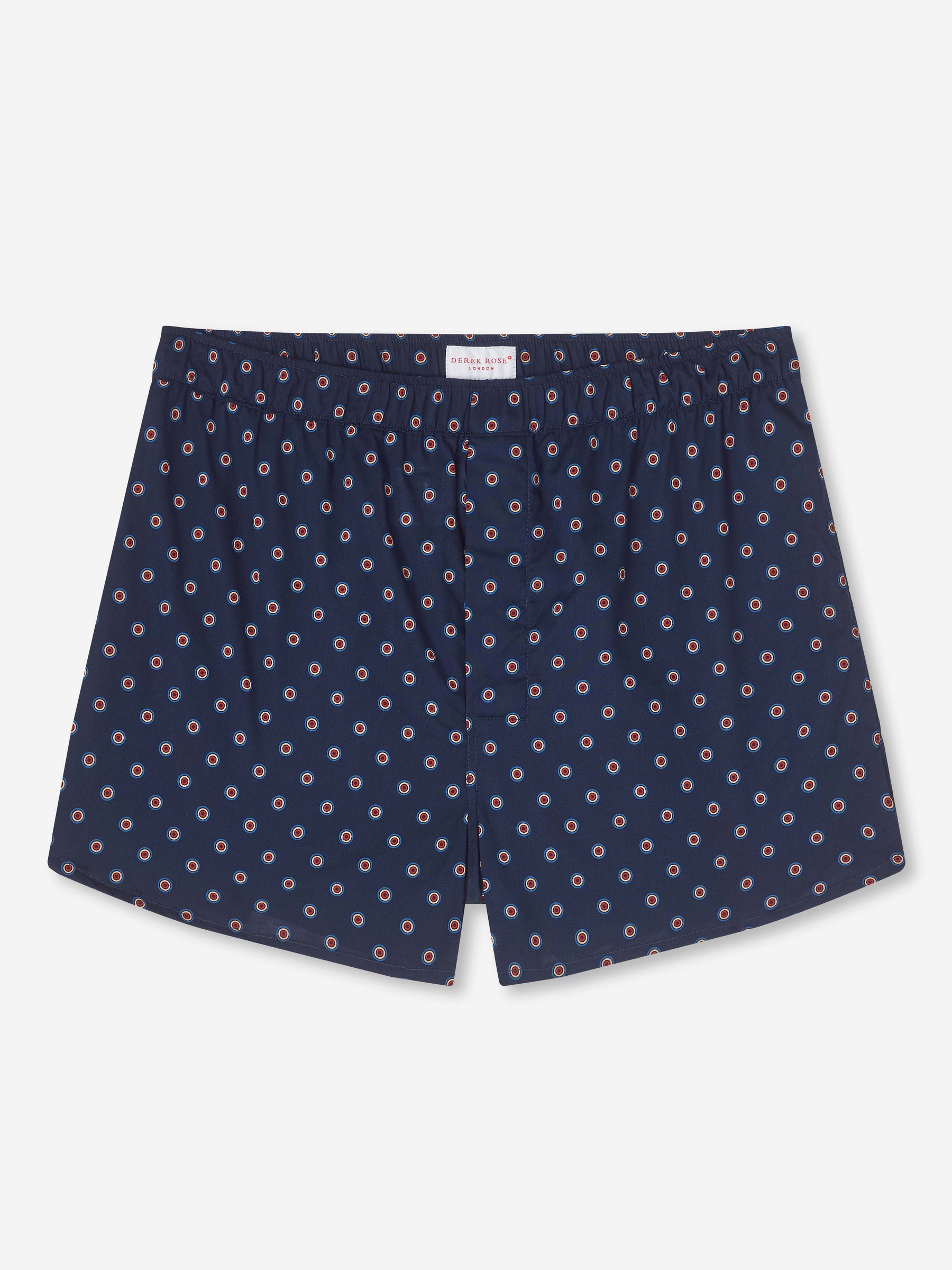 Men's Modern Fit Boxers Nelson 90 Cotton Batiste Navy
