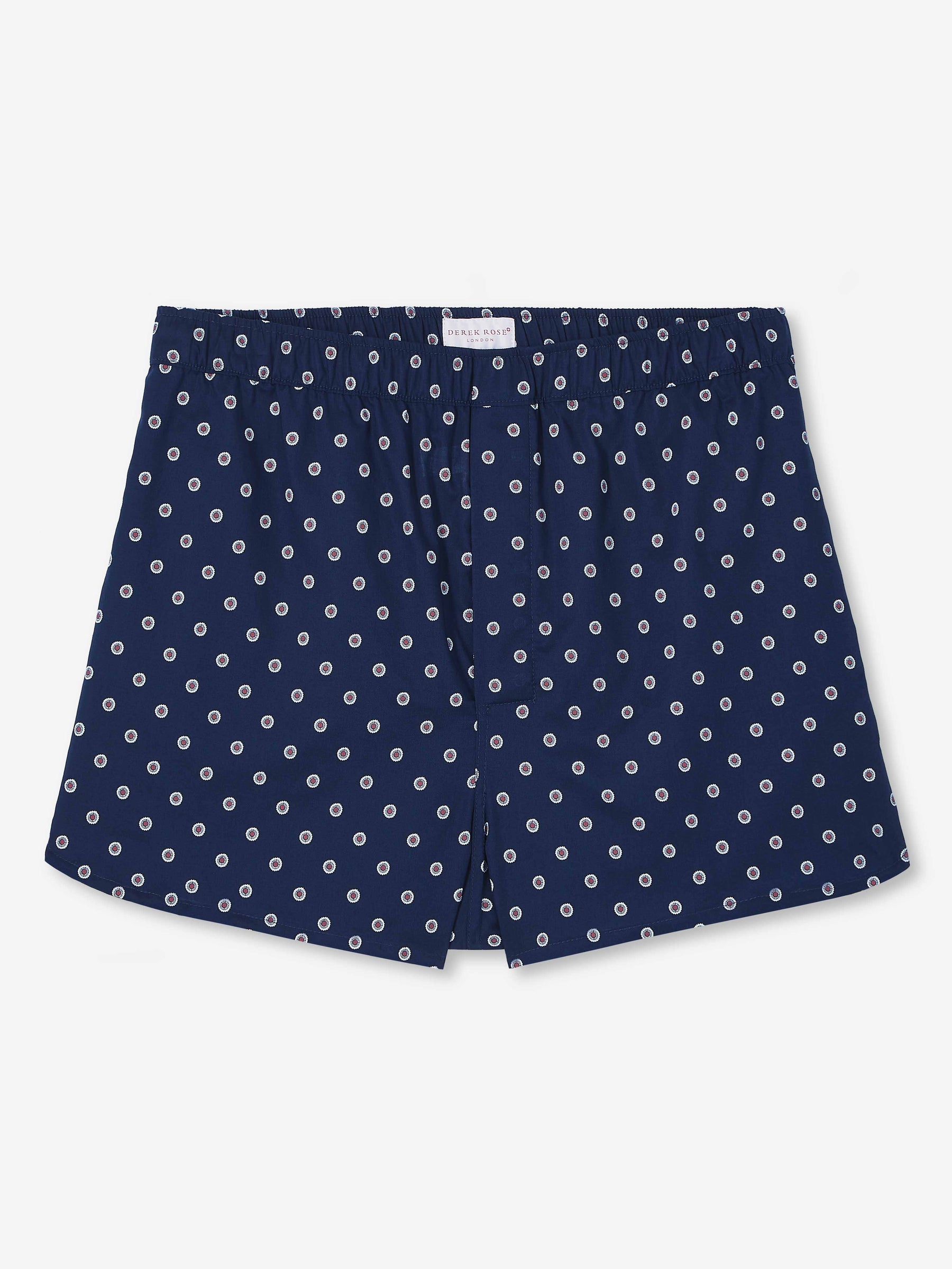 Men's Modern Fit Boxers Nelson 93 Cotton Batiste Navy