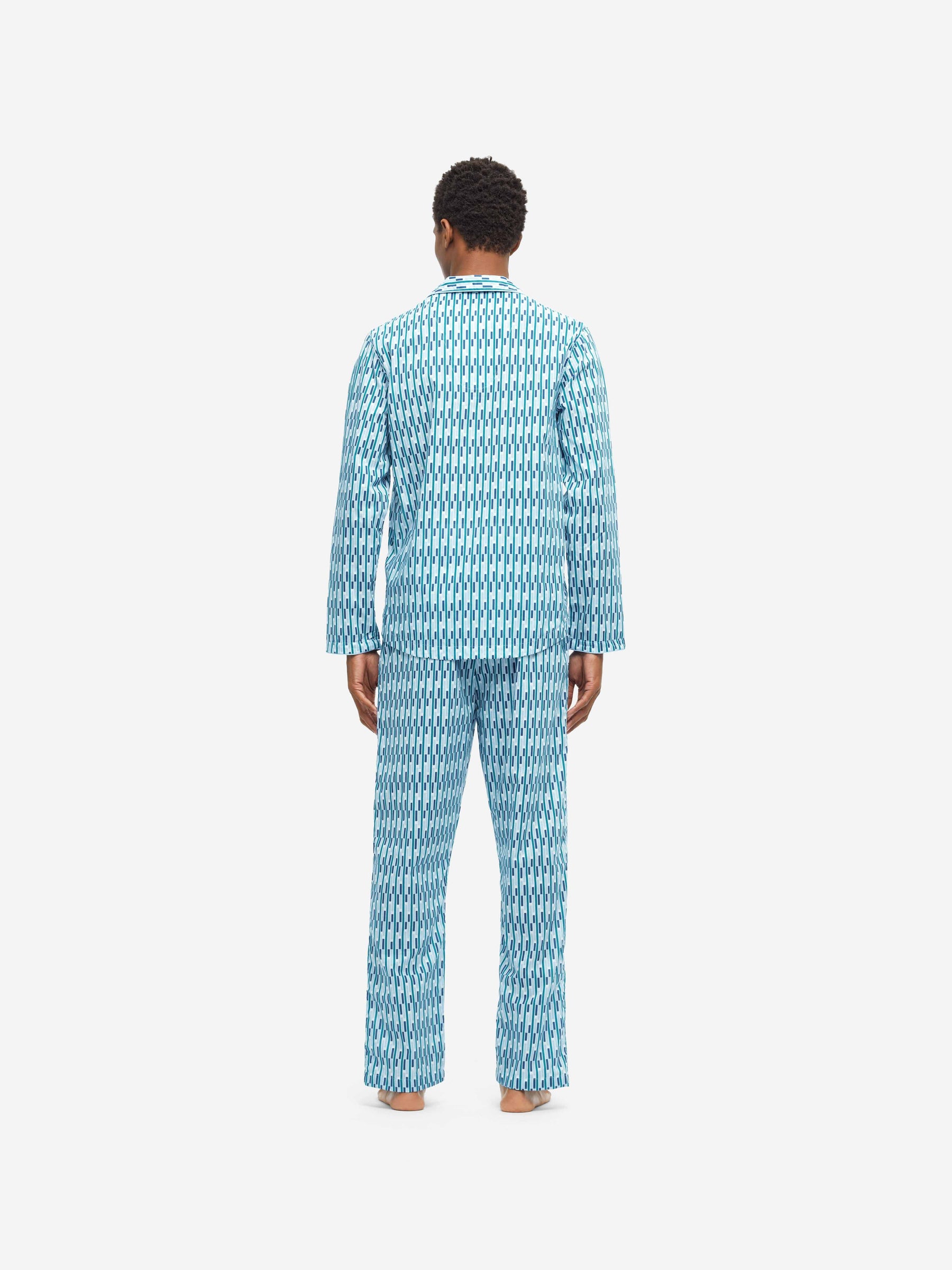 Men's Modern Fit Pyjamas Ledbury 53 Cotton Batiste Multi