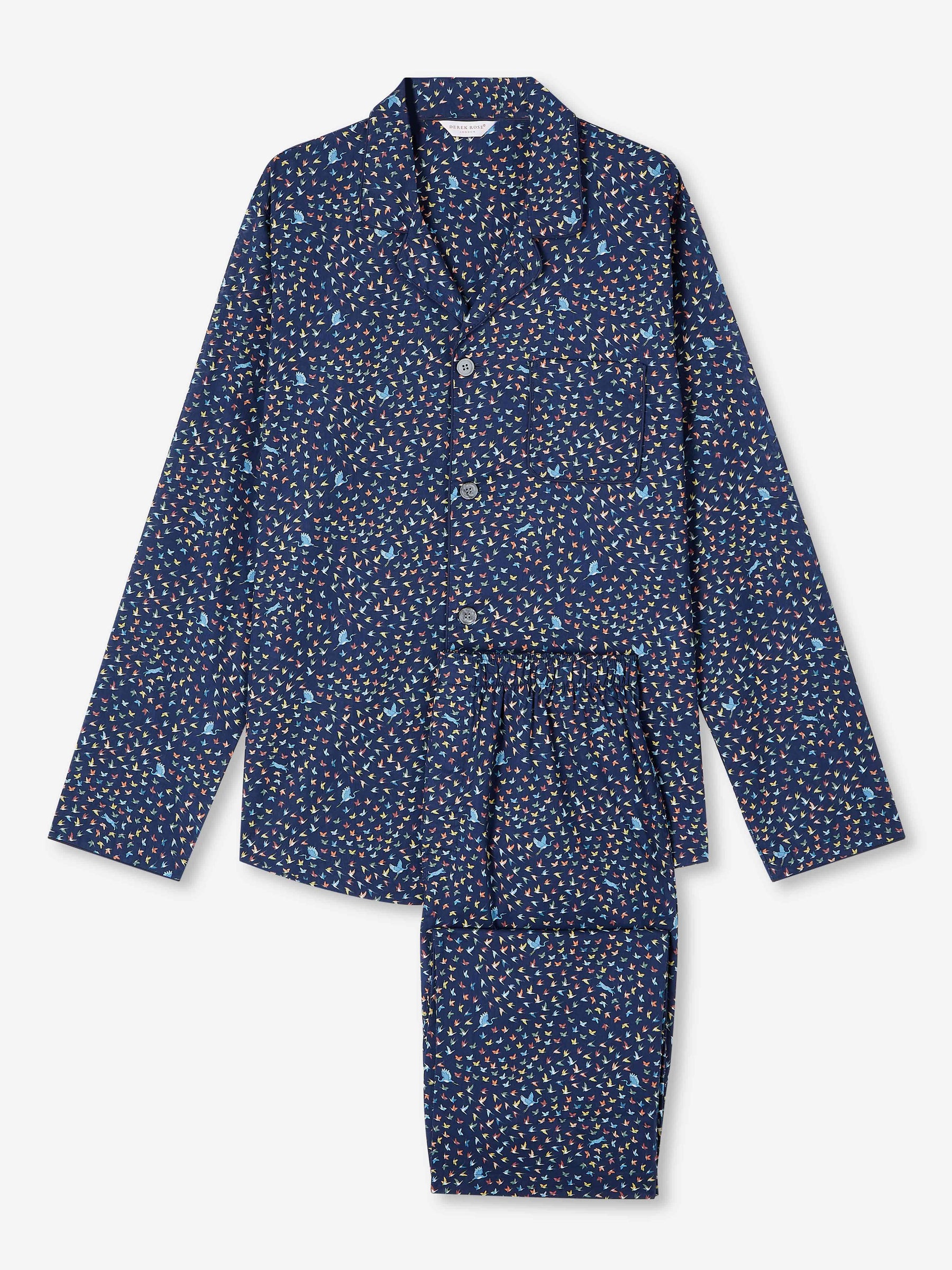 Men's Modern Fit Pyjamas Ledbury 58 Cotton Batiste Multi