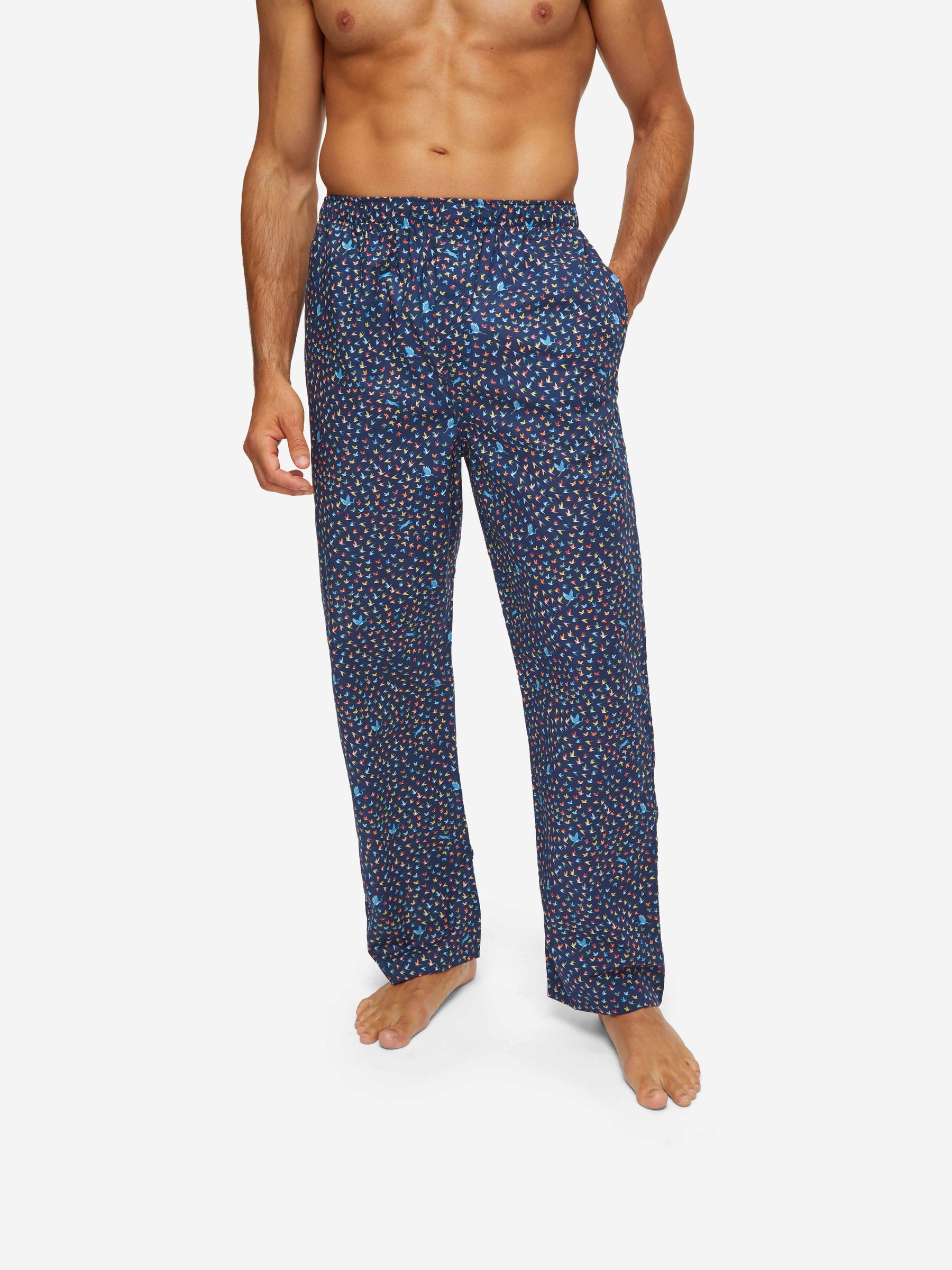 Men's Modern Fit Pyjamas Ledbury 58 Cotton Batiste Multi