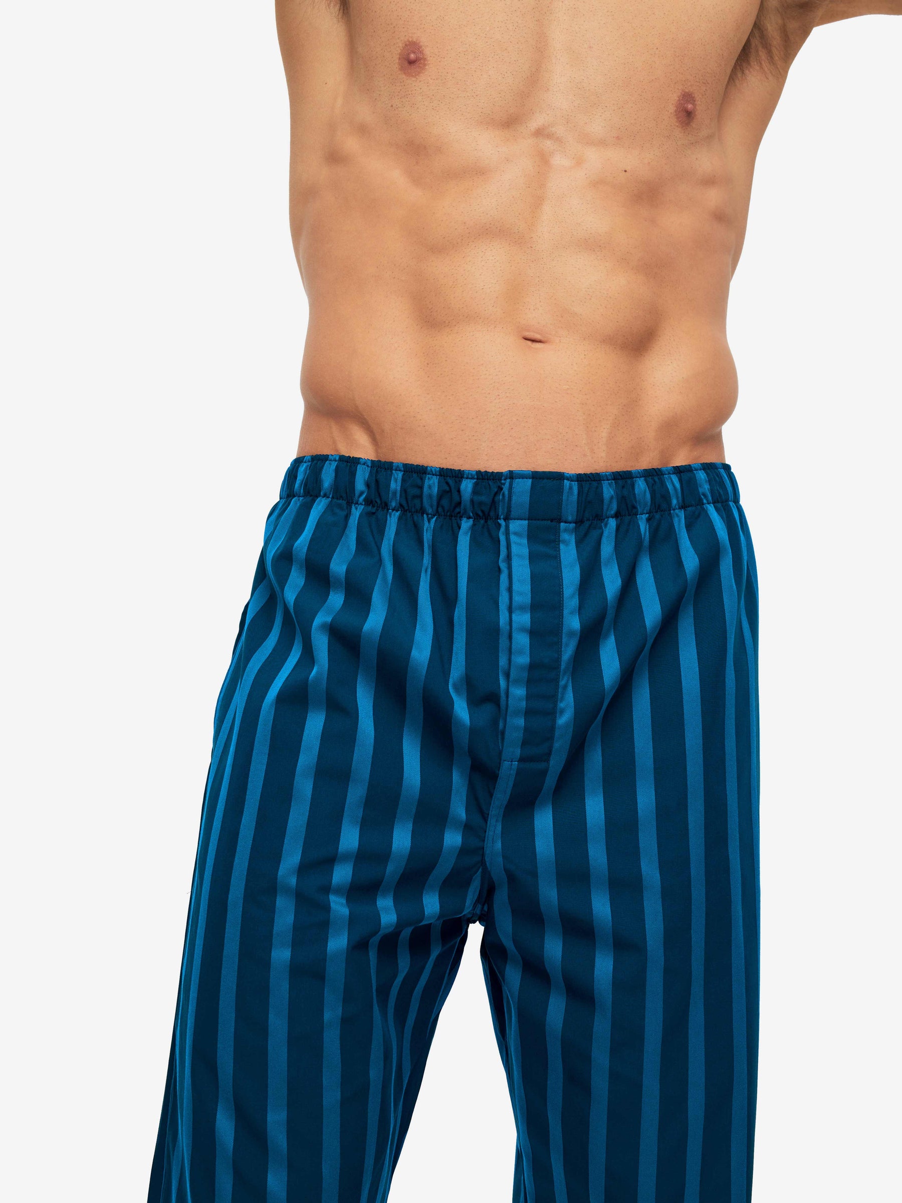 Men's Modern Fit Pyjamas Royal 218 Cotton Navy