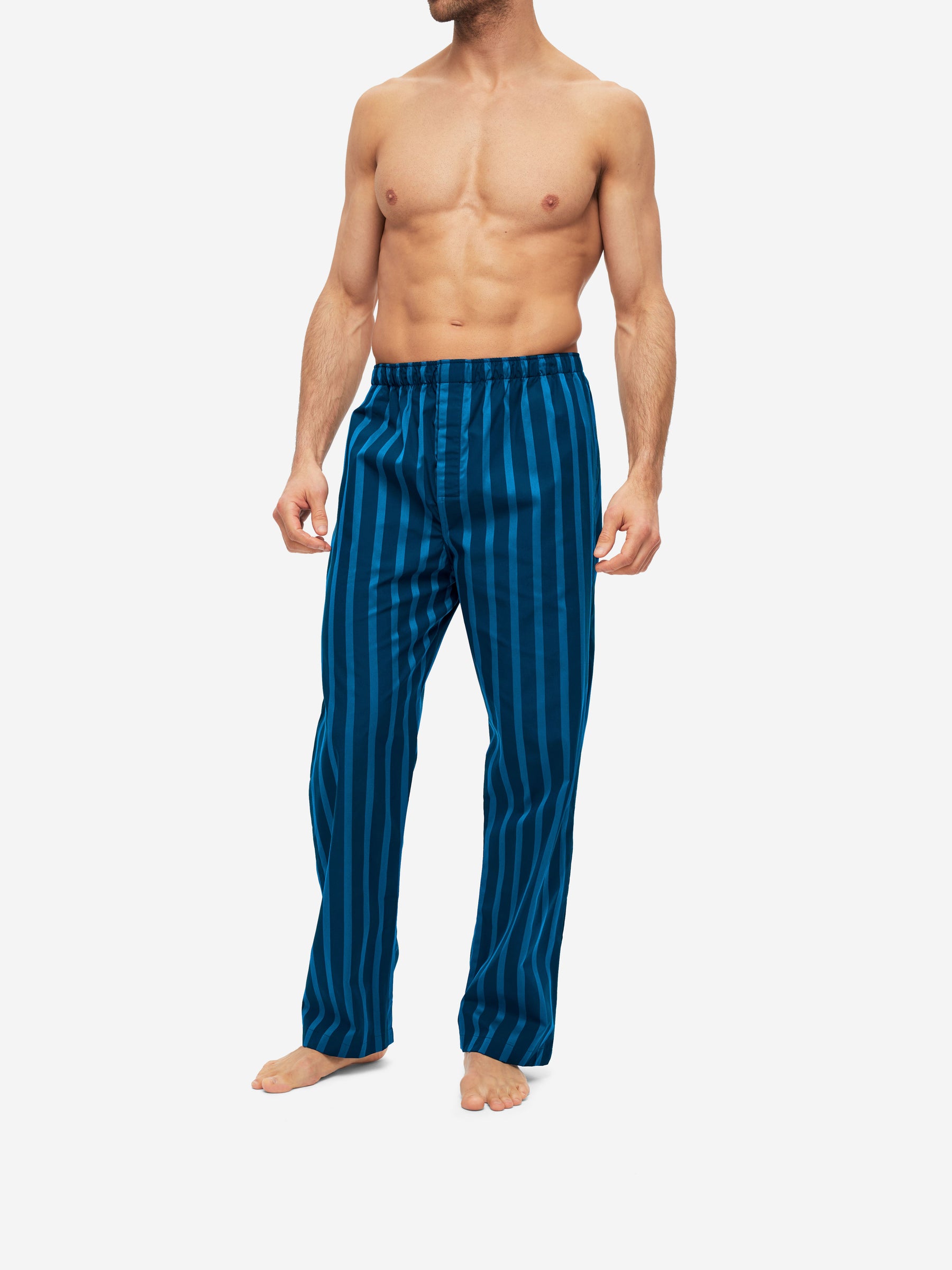 Men's Modern Fit Pyjamas Royal 218 Cotton Navy