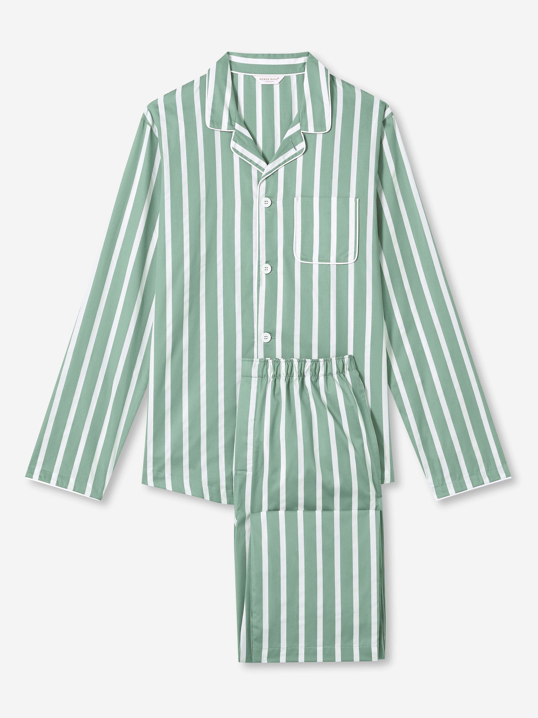 Men's Modern Fit Pyjamas Royal 219 Cotton Green