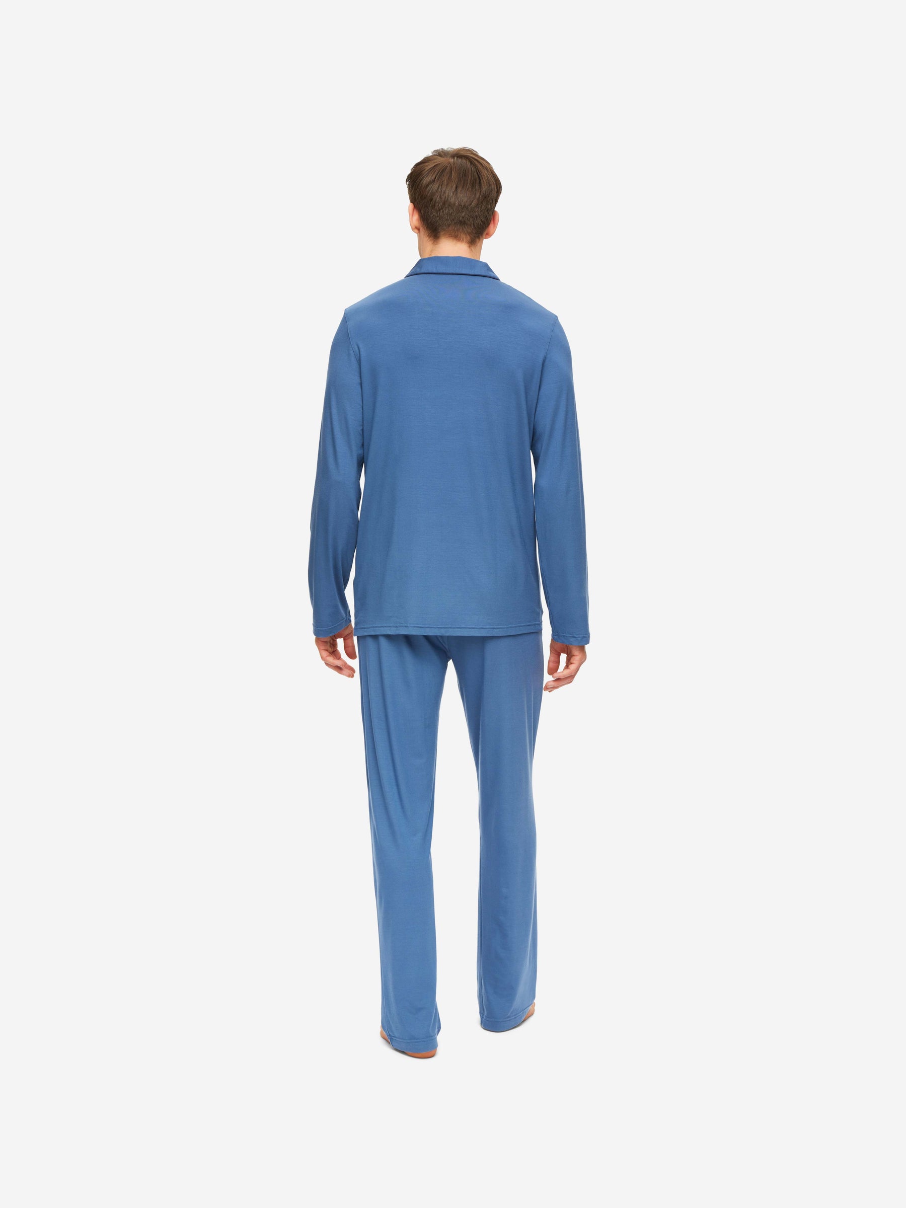 Men's Pyjamas Basel Micro Modal Stretch Storm Blue