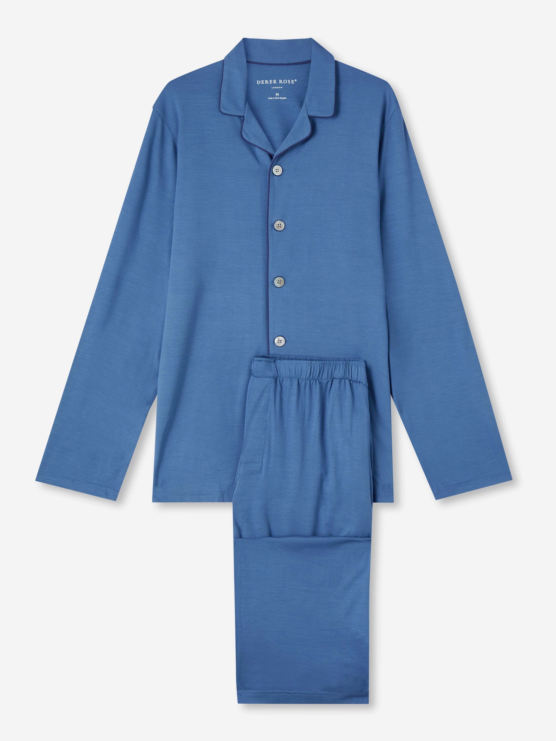 Men's Pyjamas Basel Micro Modal Stretch Storm Blue