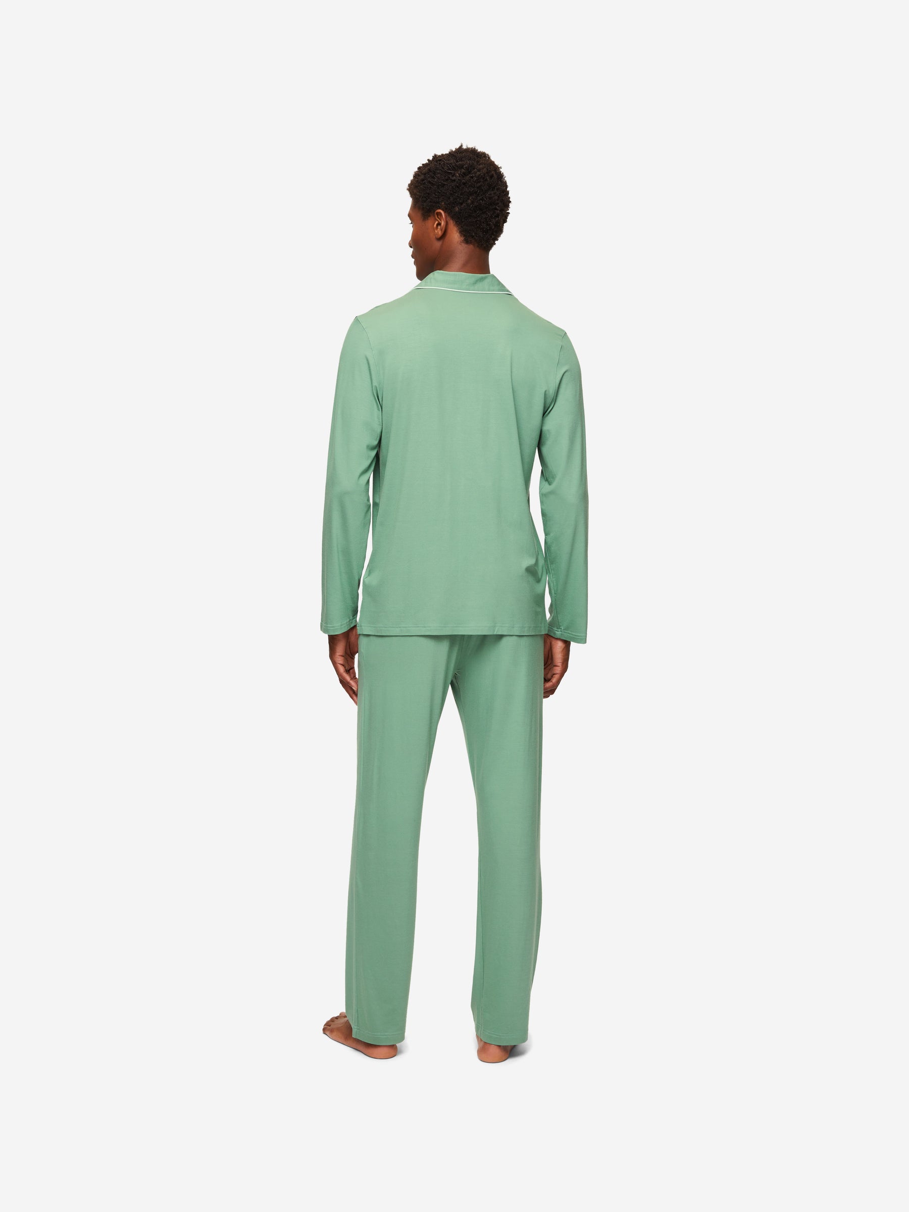 Men's Pyjamas Basel Micro Modal Stretch Sage Green