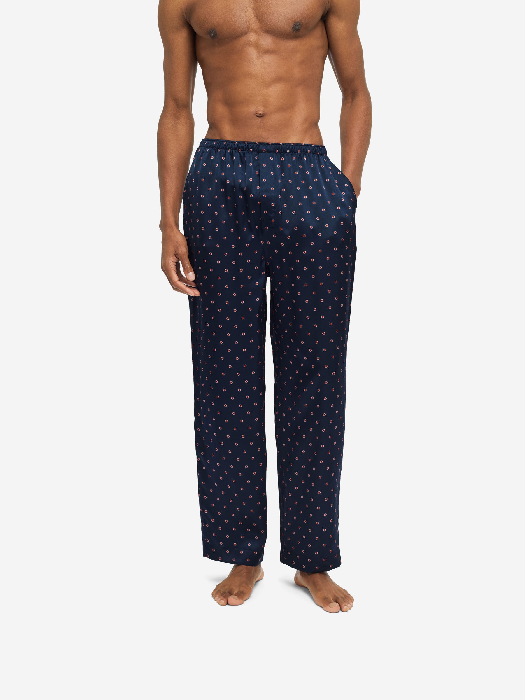 Men's Pyjamas Brindisi 79 Silk Satin Navy