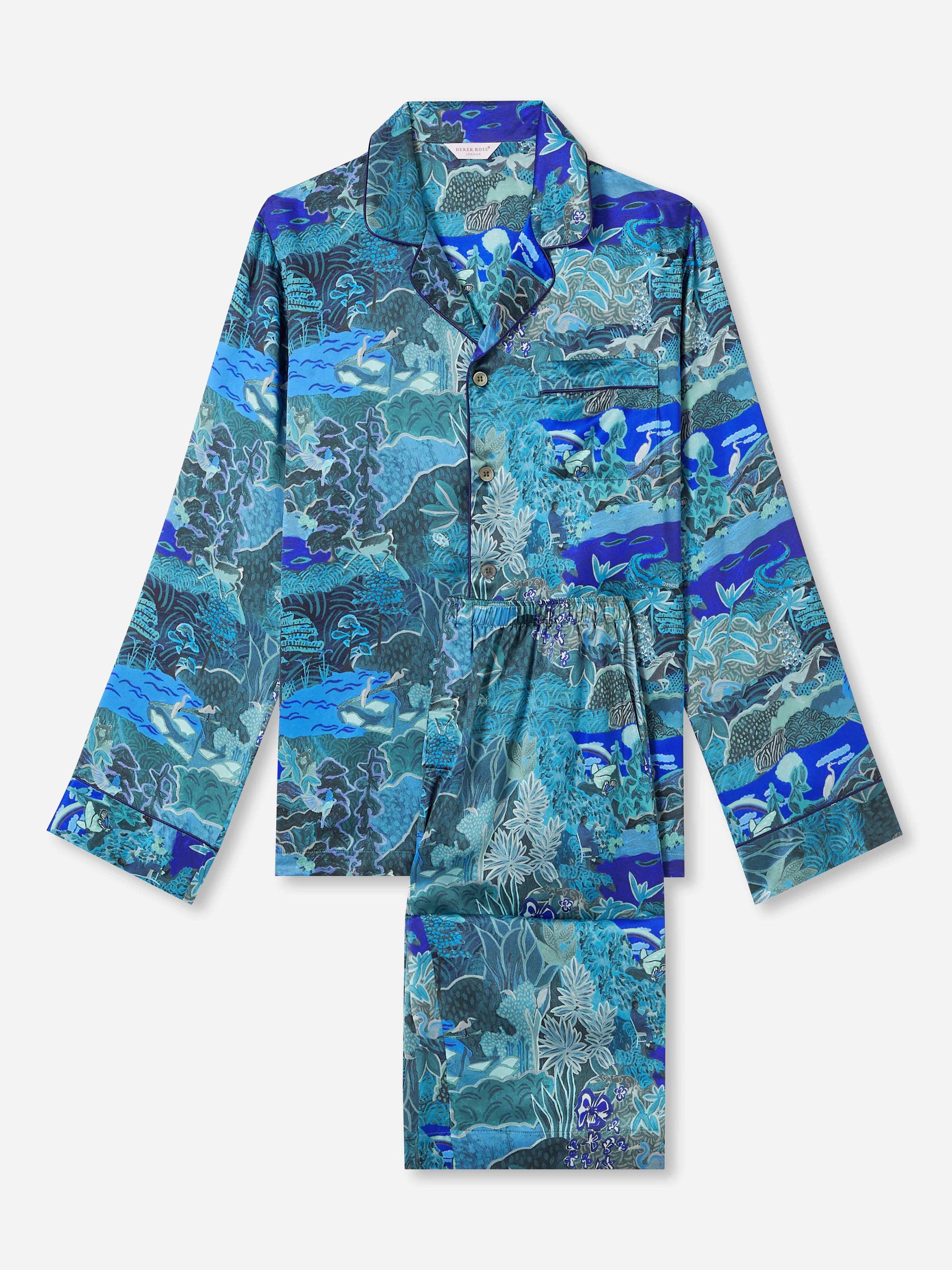 Men's Pyjamas Brindisi 86 Silk Satin Multi