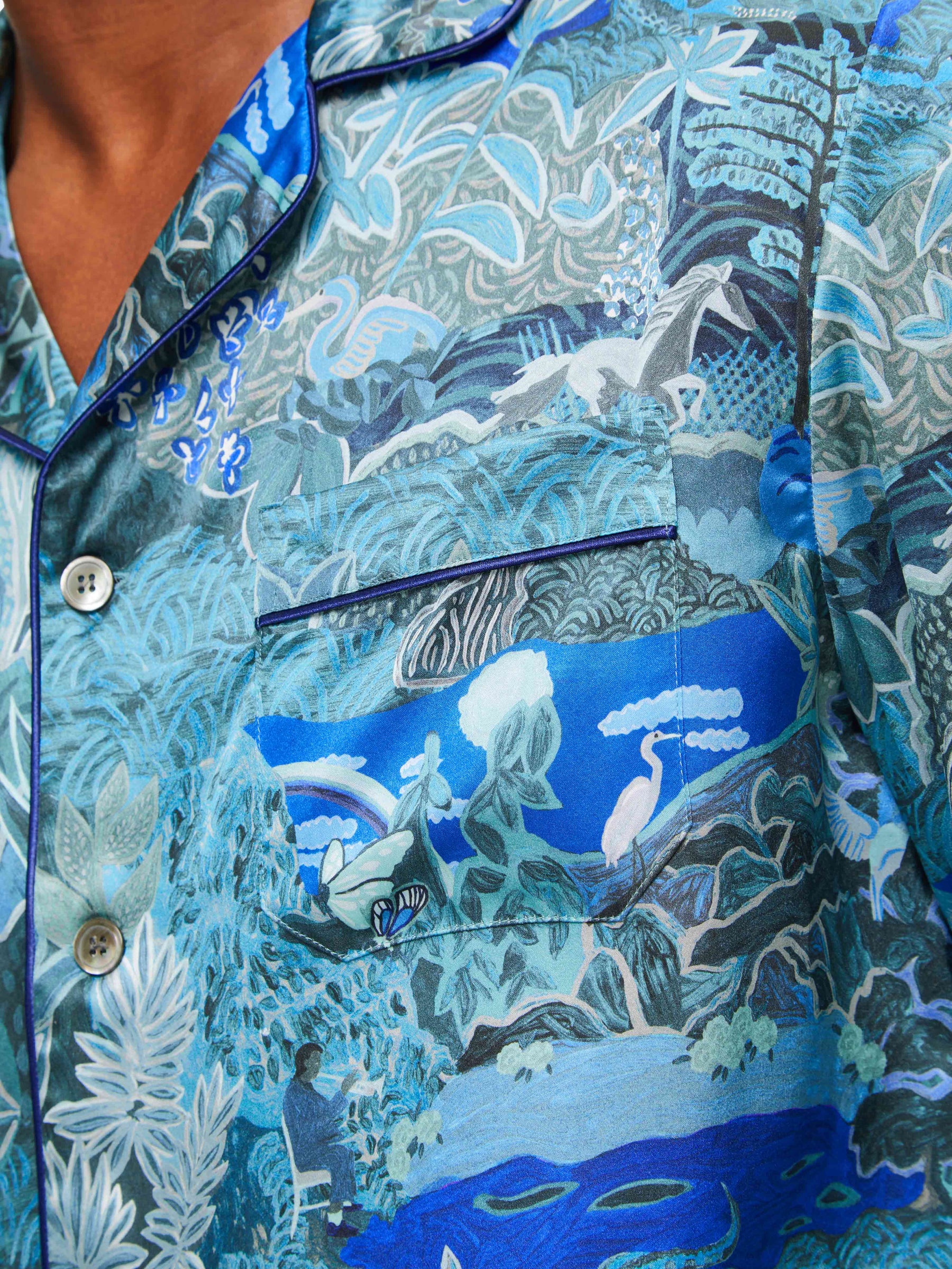 Men's Pyjamas Brindisi 86 Silk Satin Multi