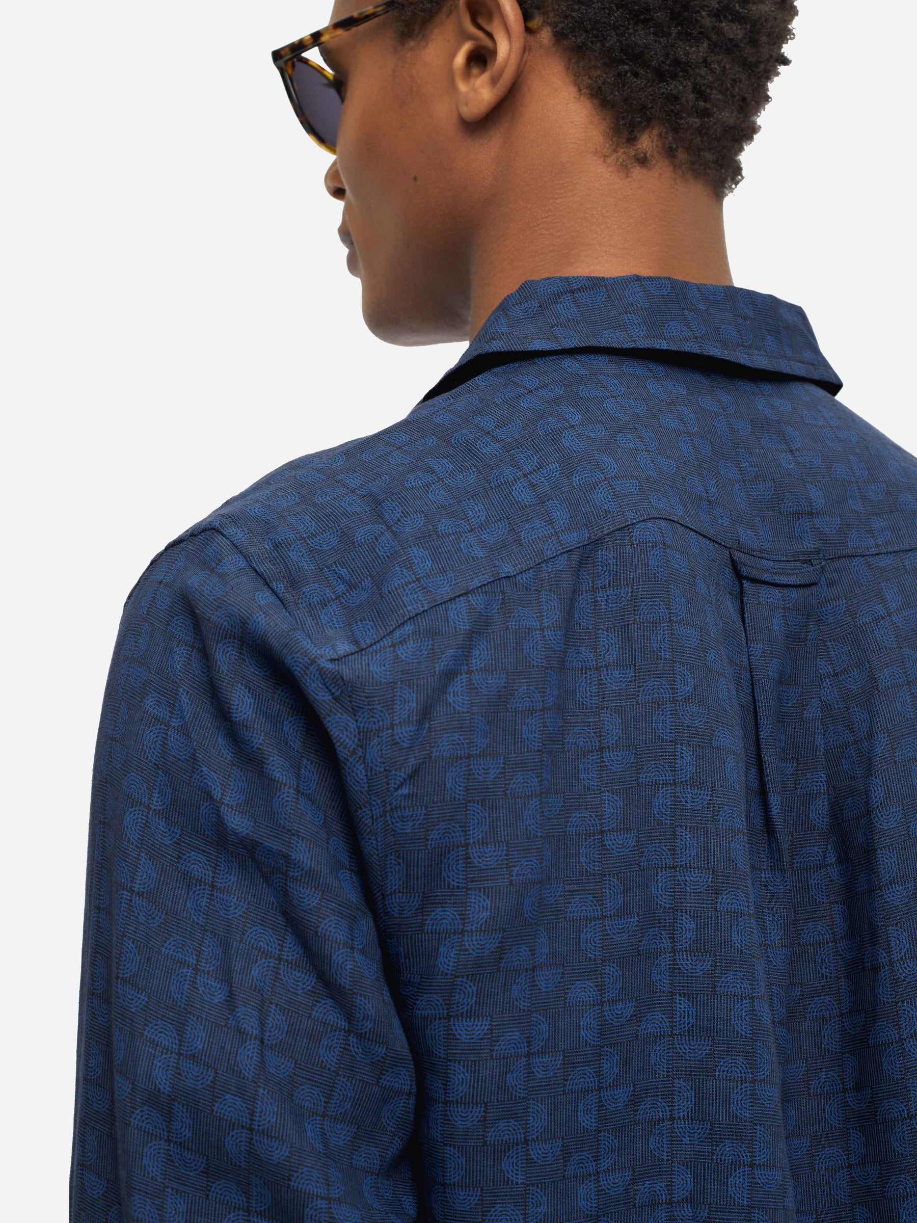 Men's Shirt Milan 17 Linen Navy