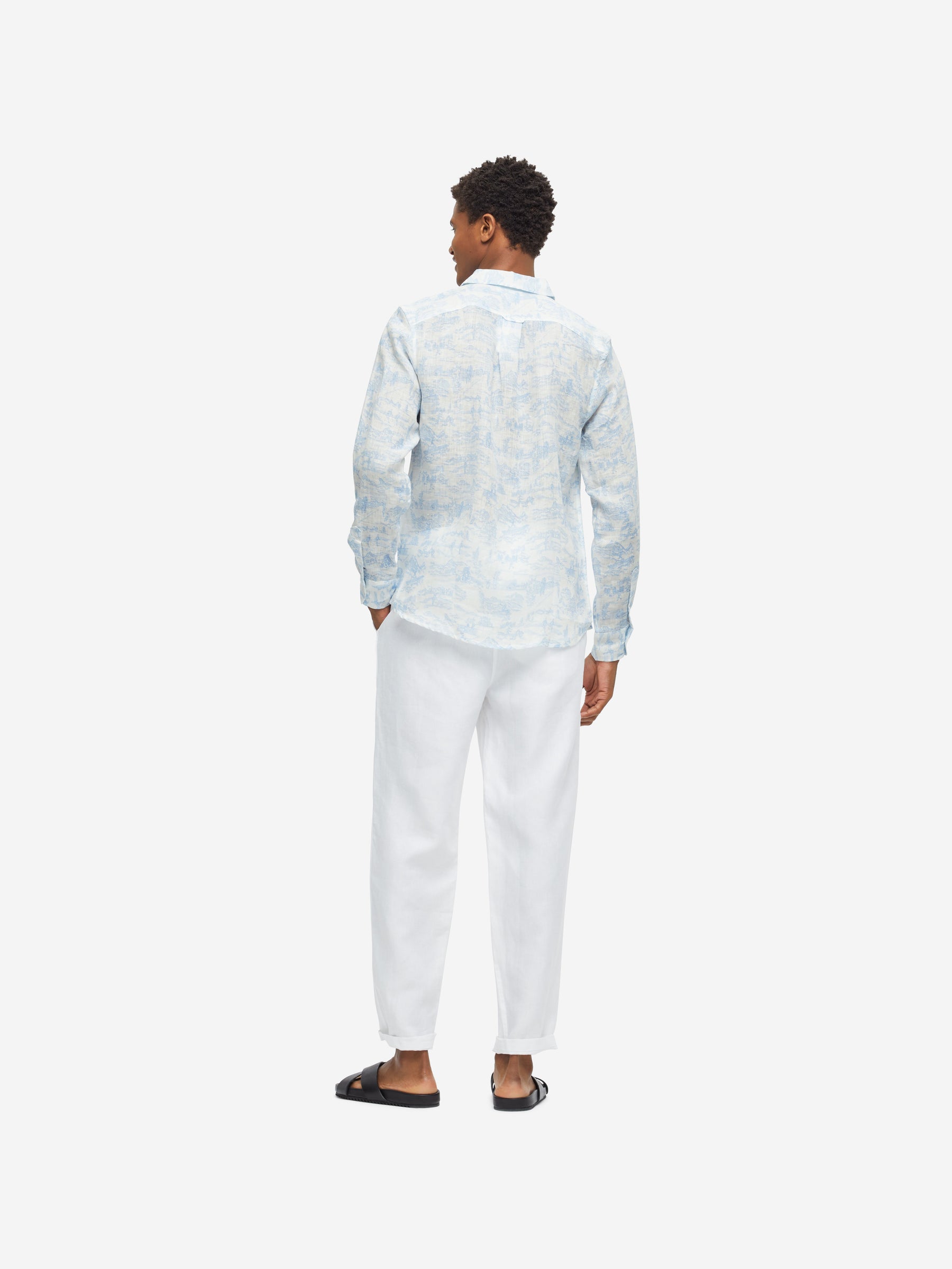 Men's Shirt Milan 18 Linen White
