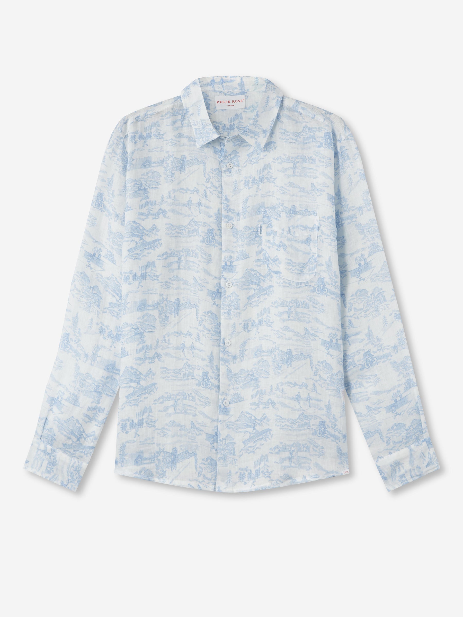 Men's Shirt Milan 18 Linen White