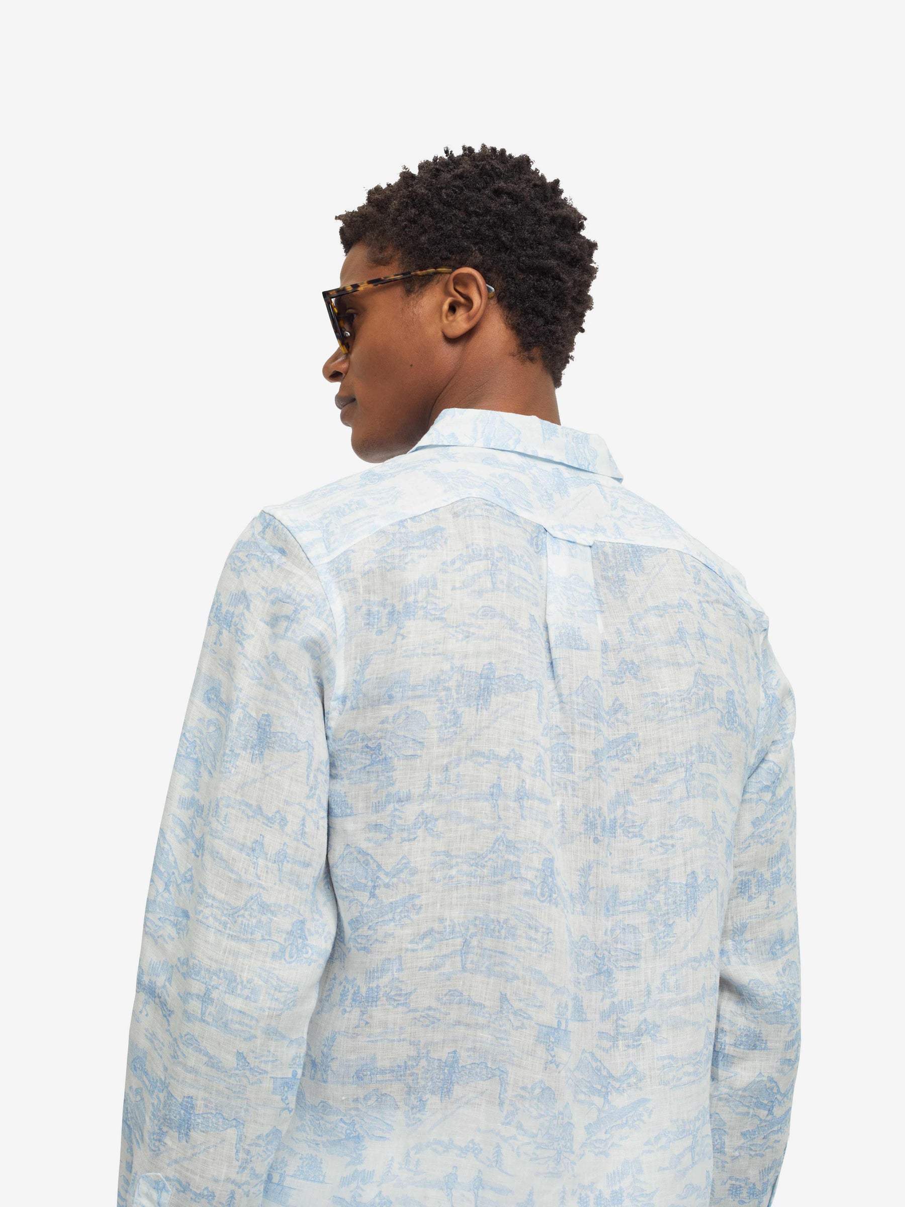 Men's Shirt Milan 18 Linen White