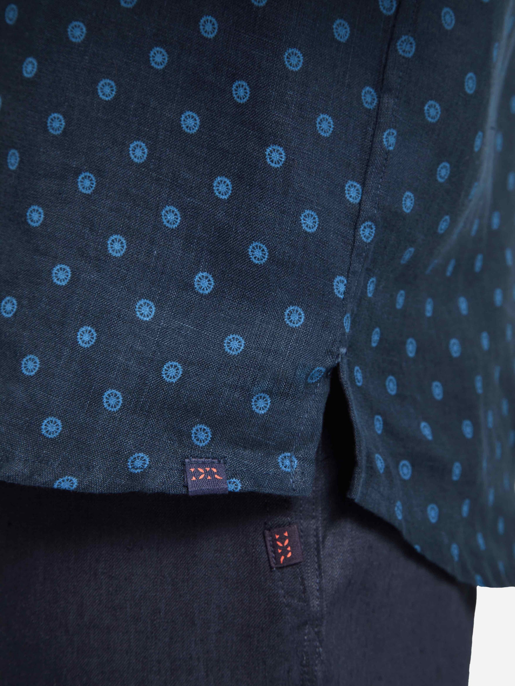 Men's Shirt Milan 19 Linen Navy
