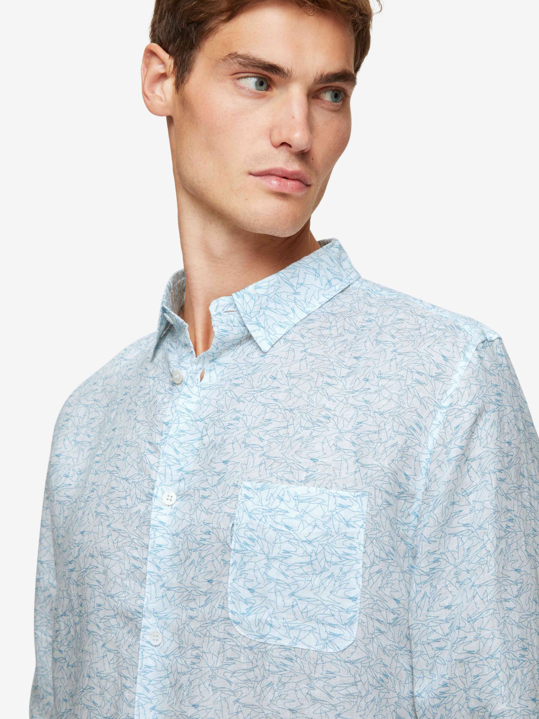 Men's Shirt Milan 20 Linen White
